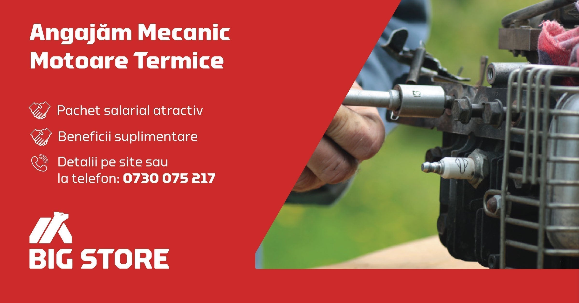 Angajăm Mecanic de utilaje cu motor termic în Cluj-Napoca