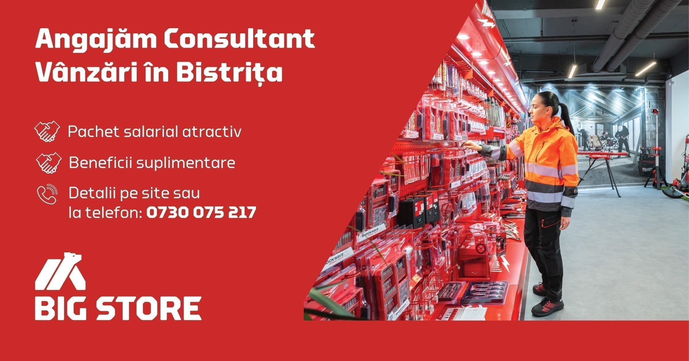 Angajăm Consultant Vânzări în Bistrița