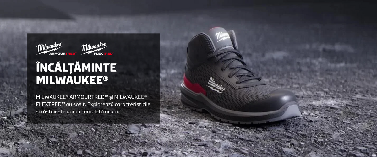 Încălțăminte Milwaukee - FLEXTRED™ și ARMOURTRED™