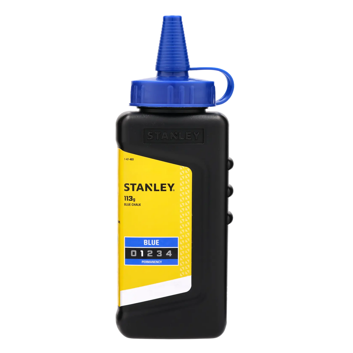 Praf de cretă Stanley, albastru, 115 g – 1-47-403