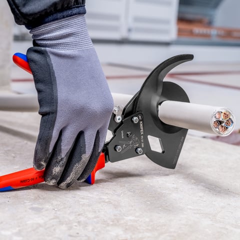 Foarfecă pentru cabluri Knipex (principiul clichetului), cod 9531280