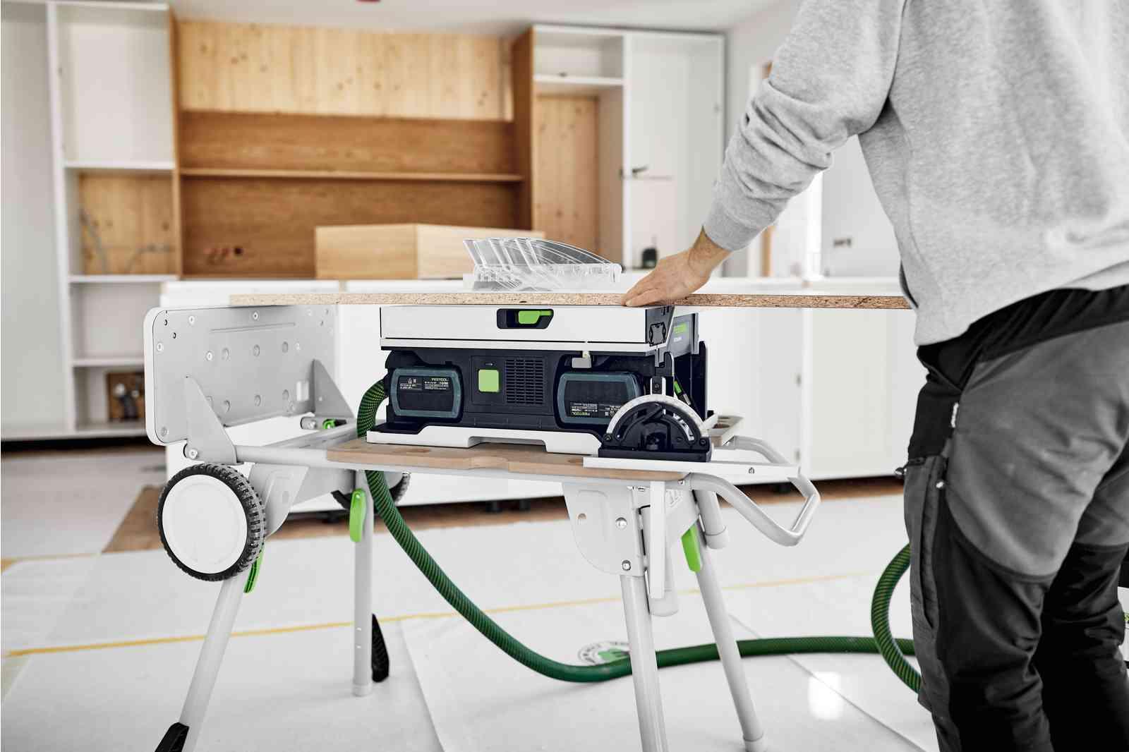 Fierăstrău circular cu masă, cu acumulator Festool CSC SYS 50 EBI-Set, cod 577379 - BIG STORE (Dynamic Tools SRL)