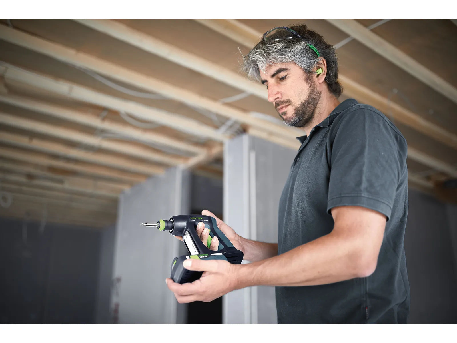 Mașină de găurit și înșurubat cu acumulator 18V, Festool C 18-Basic, 4Ah, cod 576434