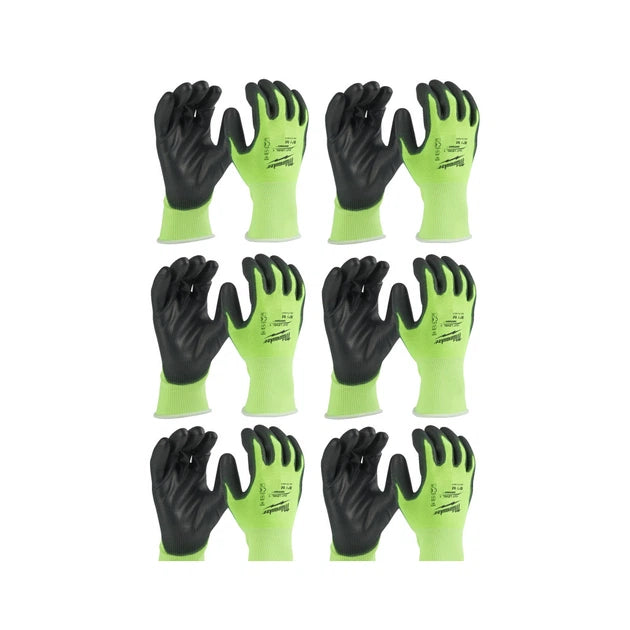Mănuși de înaltă vizibilitate - nivel de tăiere A Milwaukee Pack Hi-Vis Cut A - XXL/11, cod 4932492917