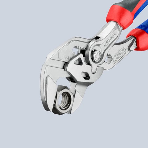 Clești-cheie crom-polizat cu mânere comfort KNIPEX 8605180