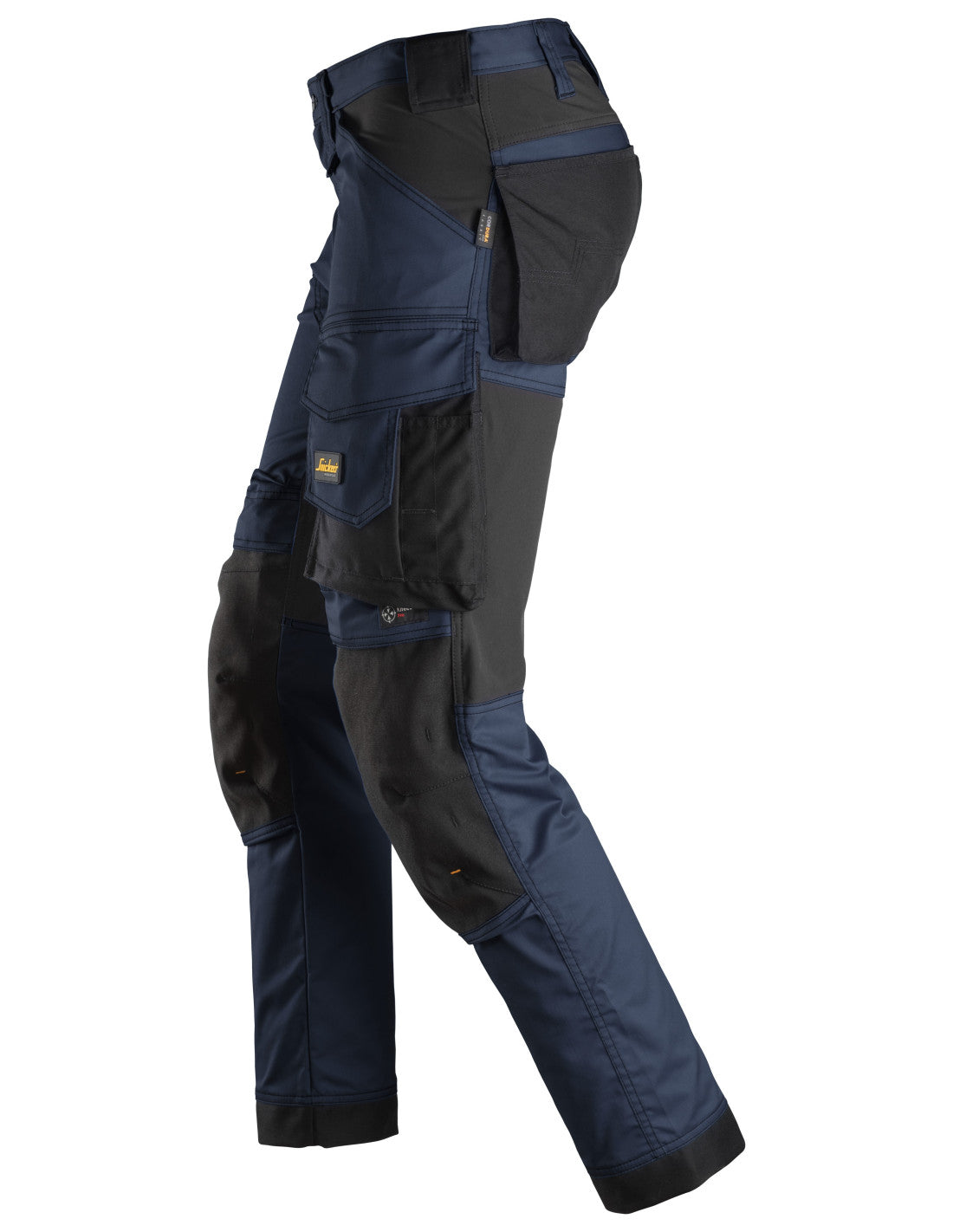 Pantaloni de lucru, stretch, Snickers Workwear, AllroundWork, 6341, Navy/Black