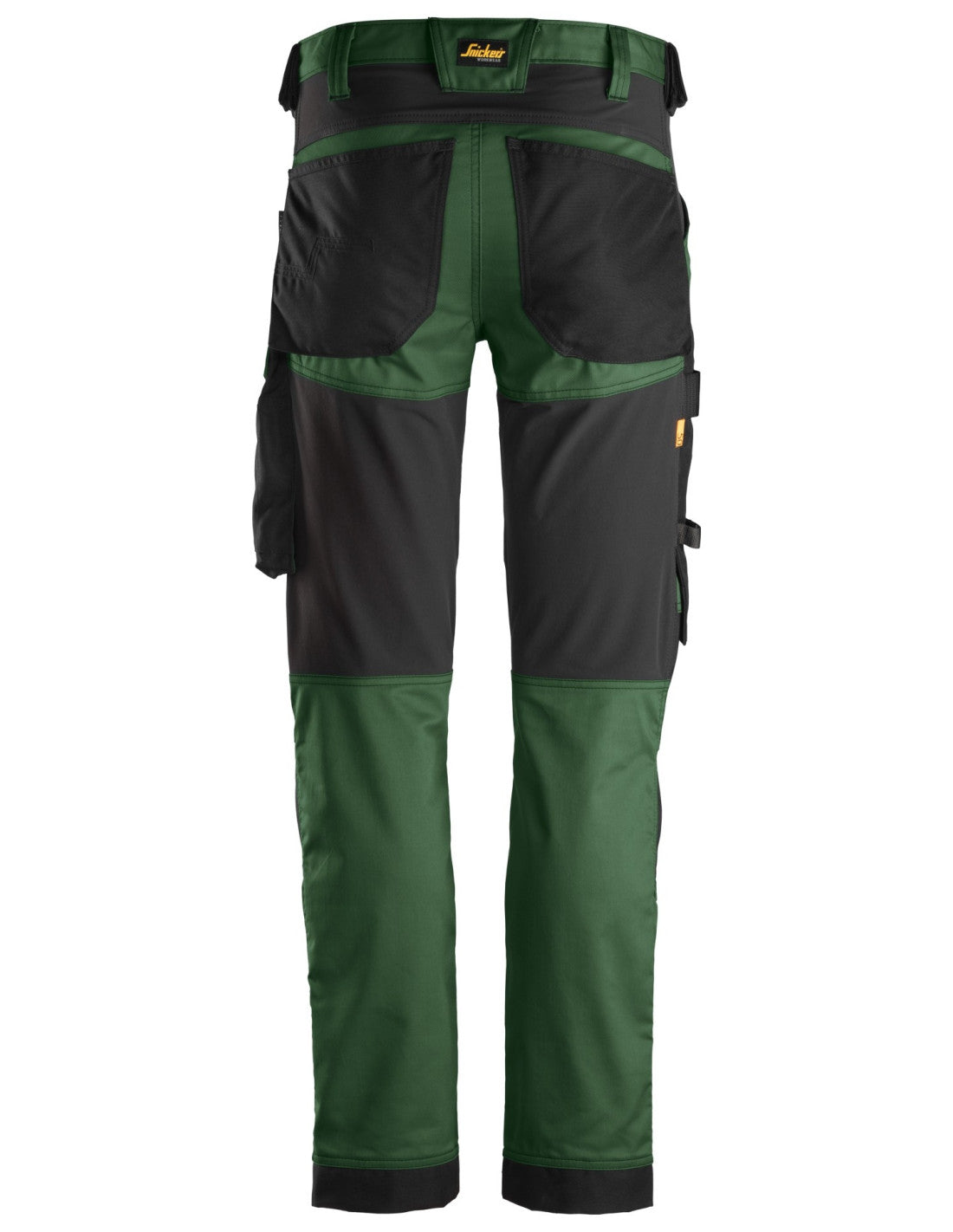 Pantaloni de lucru, stretch, Snickers Workwear, AllroundWork, 6341, Forest Green/Black