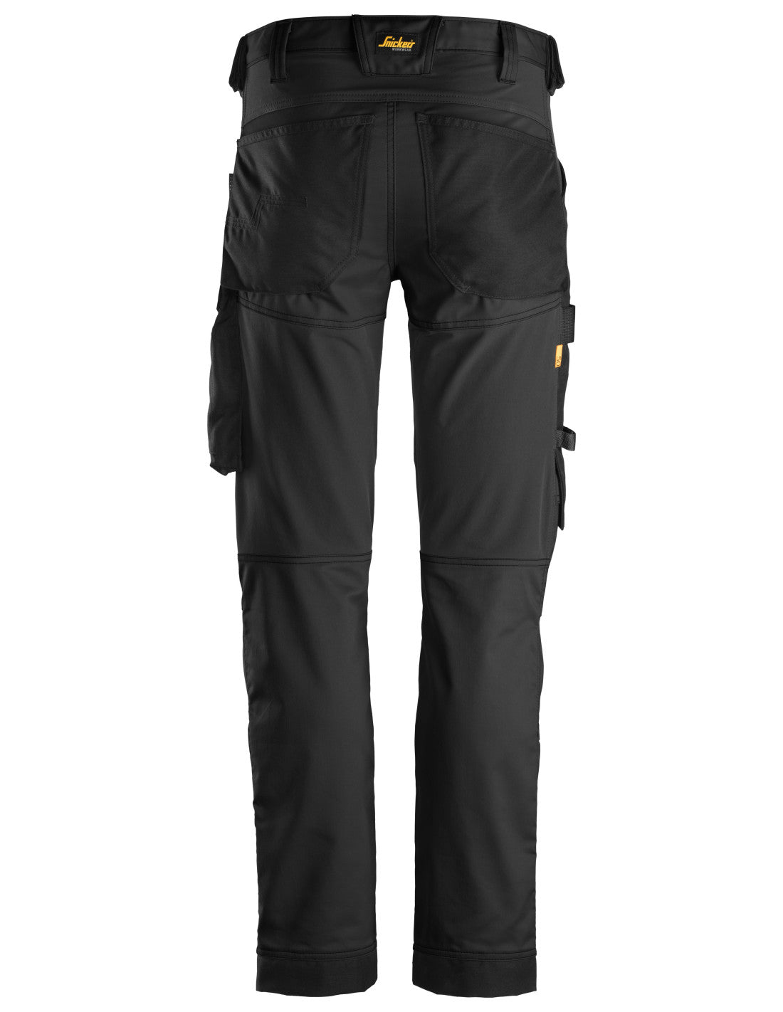 Pantaloni de lucru, stretch, Snickers Workwear, AllroundWork, 6341, Black/Black