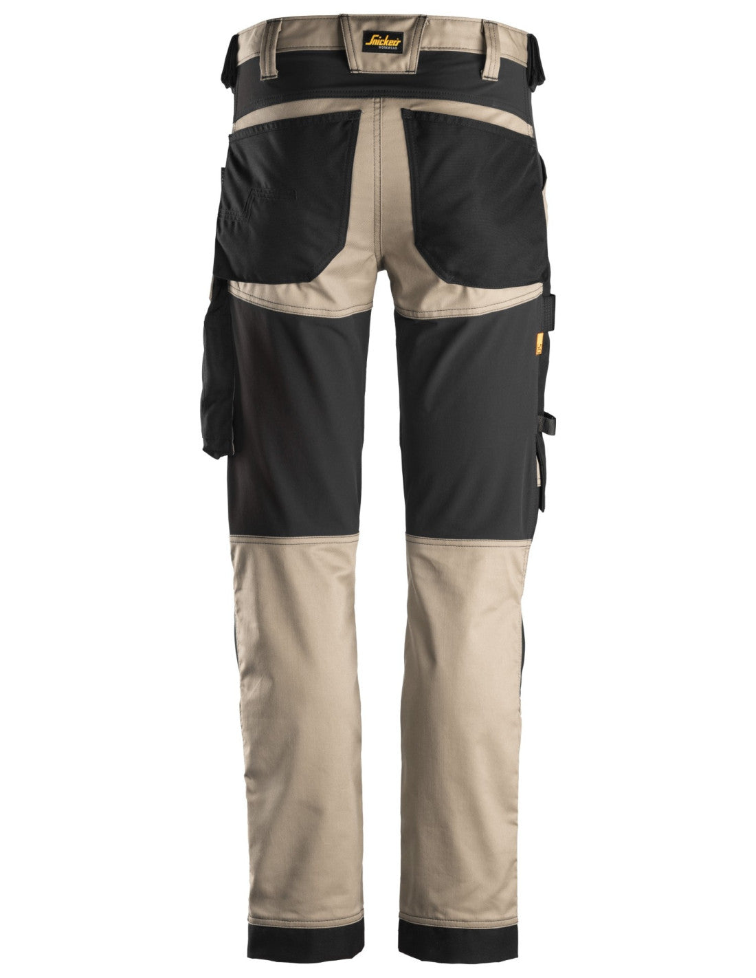 Pantaloni de lucru, stretch, Snickers Workwear, AllroundWork, 6341, Khaki/Black