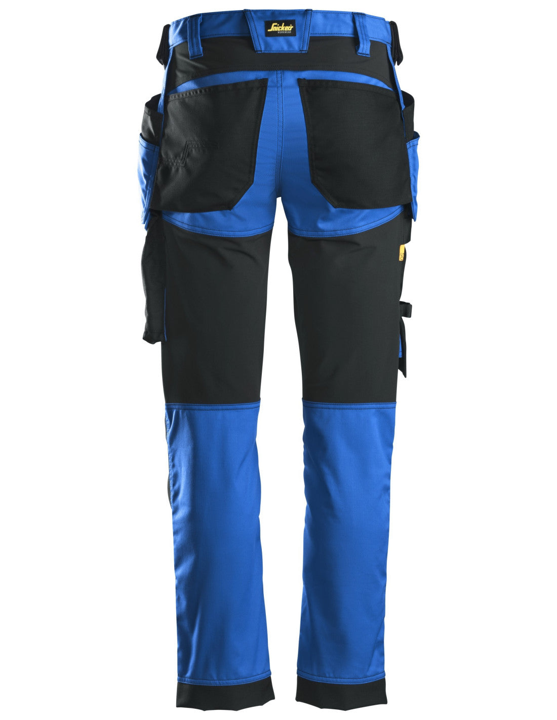 Pantaloni de lucru, stretch, cu buzunare holster, Snickers Workwear, AllroundWork, 6241, True Blue/Black