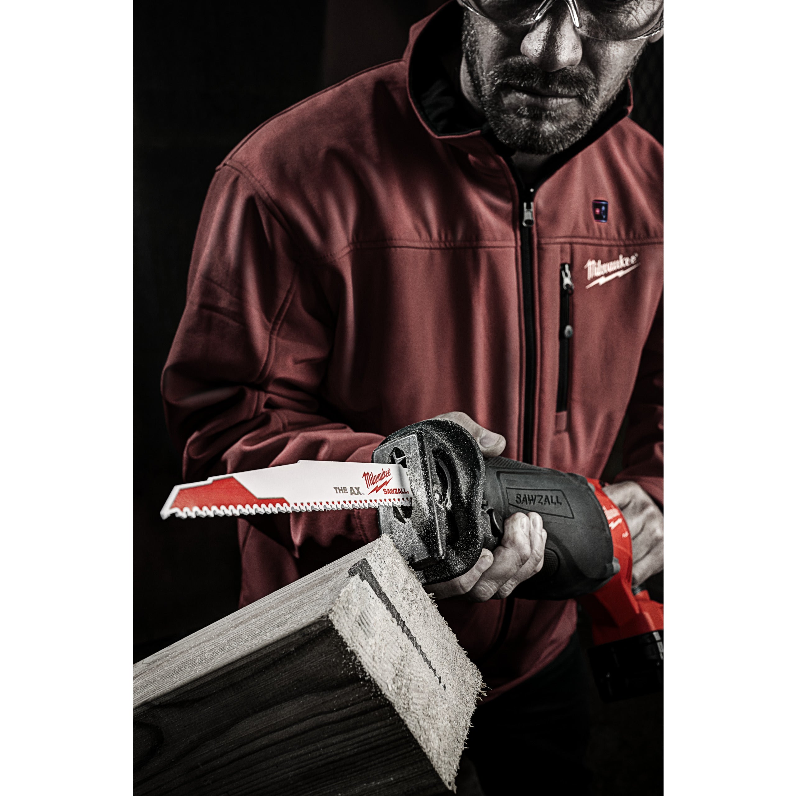 Pânză pentru fierăstrău sabie Sawzall Heavy Duty AX™ pentru lucrări de demolare Milwaukee AX 230mm x 5 Tpi, cod 48475026