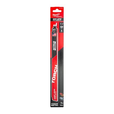 Pânză sabie metal Milwaukee Heavy Duty TORCH™ NITRUS CARBIDE™, multiple dimensiuni
