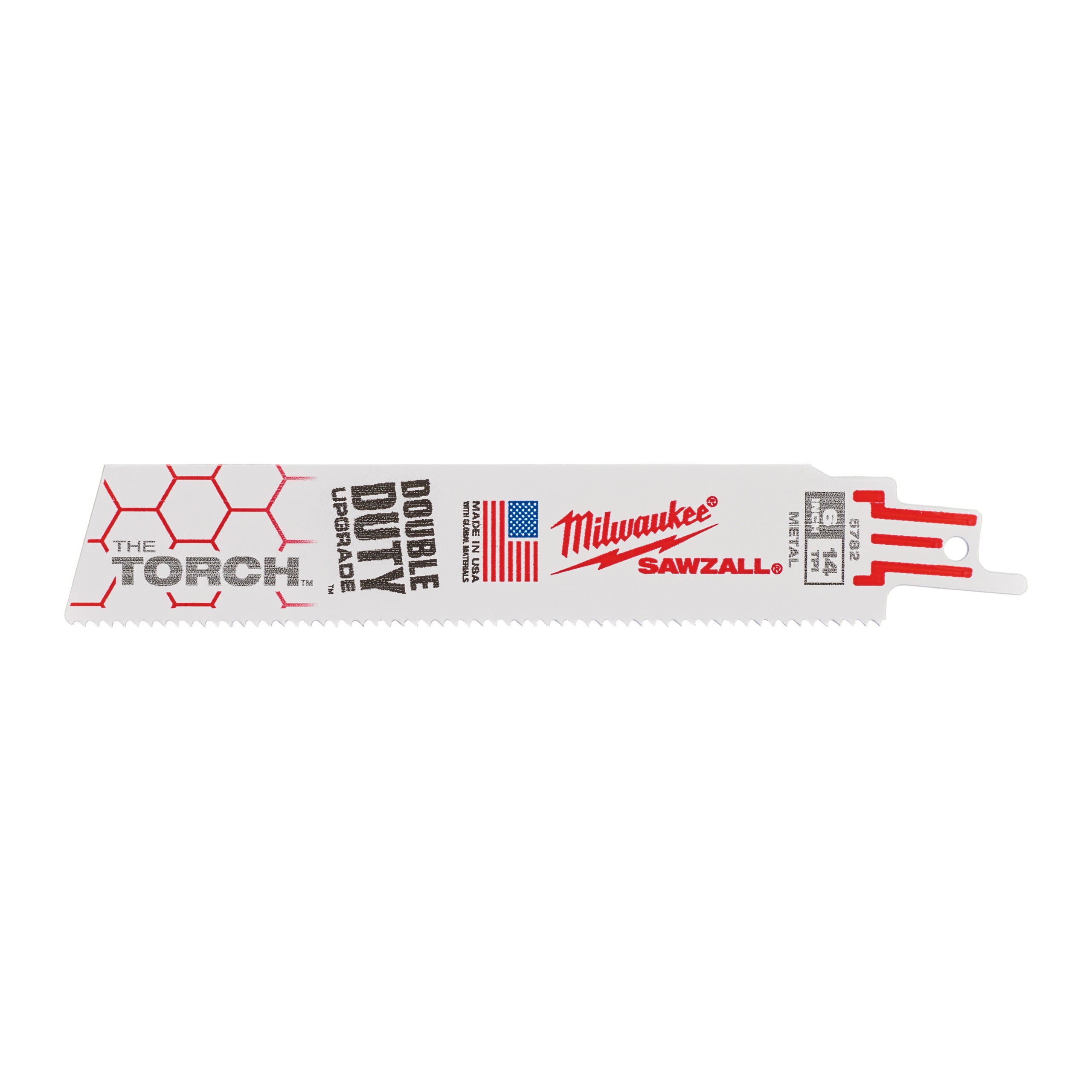 Pânză pentru fierăstrău sabie Sawzall Metal Heavy Duty TORCH™ pentru lucrări de demolare Milwaukee TORCH 150mm x 14 Tpi, cod 48475782