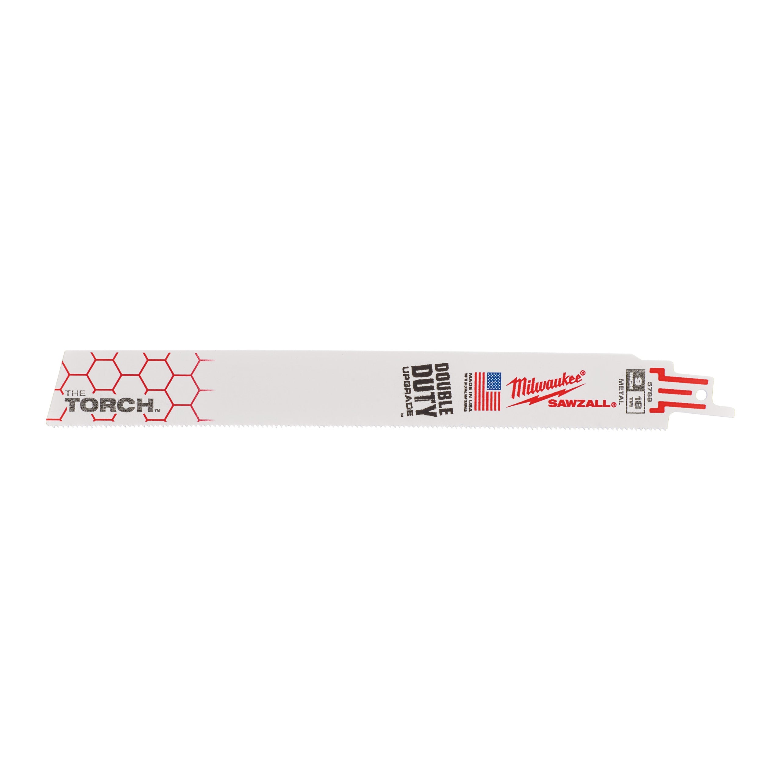 Pânză pentru fierăstrău sabie Sawzall Metal Heavy Duty TORCH™ pentru lucrări de demolare Milwaukee TORCH 230mm x 18 Tpi, cod 48475788