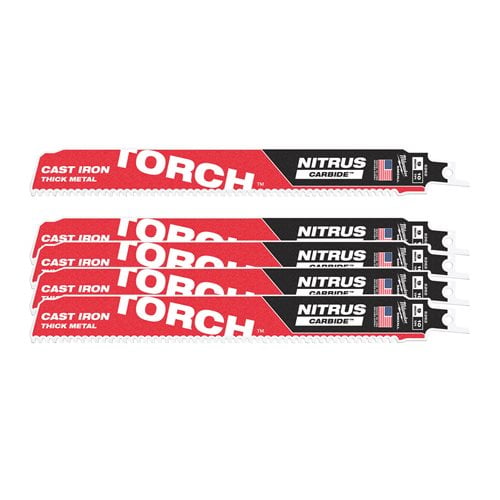 Pânză sabie metal Milwaukee Heavy Duty TORCH™ NITRUS CARBIDE™, multiple dimensiuni