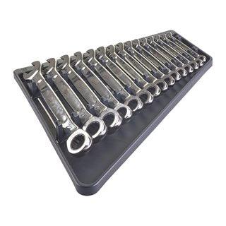 Set 15 chei combinate cu clichet Milwaukee MAX BITE™, sistem metric (1 buc x 8/9/10/11/12/13/14/15/16/17/18/19/20/21/22 mm), cod 4932464994 - BIG STORE (Dynamic Tools SRL)