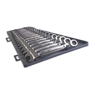 Set 15 chei combinate cu clichet Milwaukee MAX BITE™, sistem metric (1 buc x 8/9/10/11/12/13/14/15/16/17/18/19/20/21/22 mm), cod 4932464994 - BIG STORE (Dynamic Tools SRL)