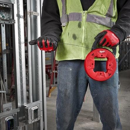 Dispozitiv trăgător cabluri electrice - oțel 7,5 m Milwaukee, cod 4932472120 - BIG STORE (Dynamic Tools SRL)