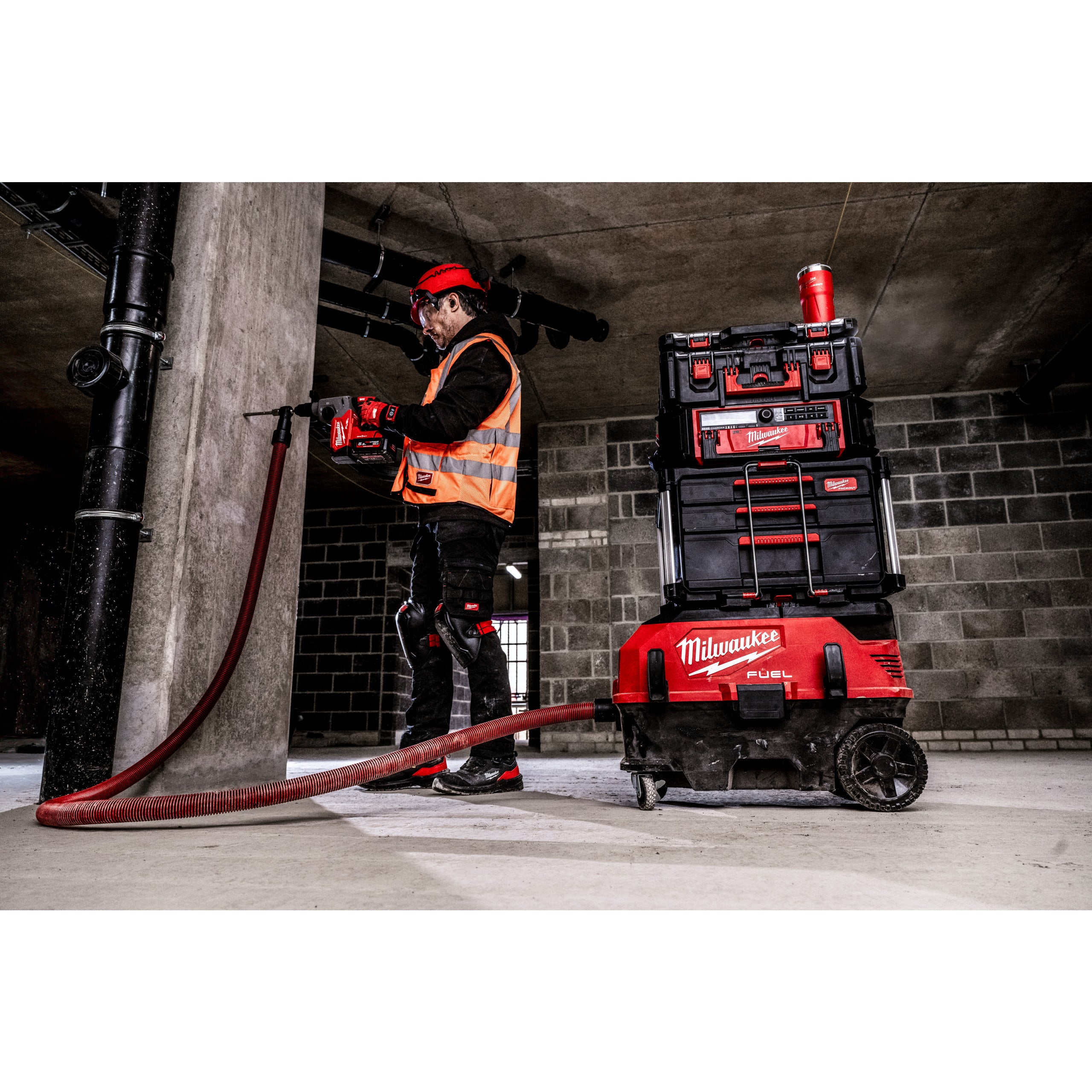 Cască de protecție BOLT™ 100 Milwaukee BOLT™ 100 Red Unvented, cod 4932479250