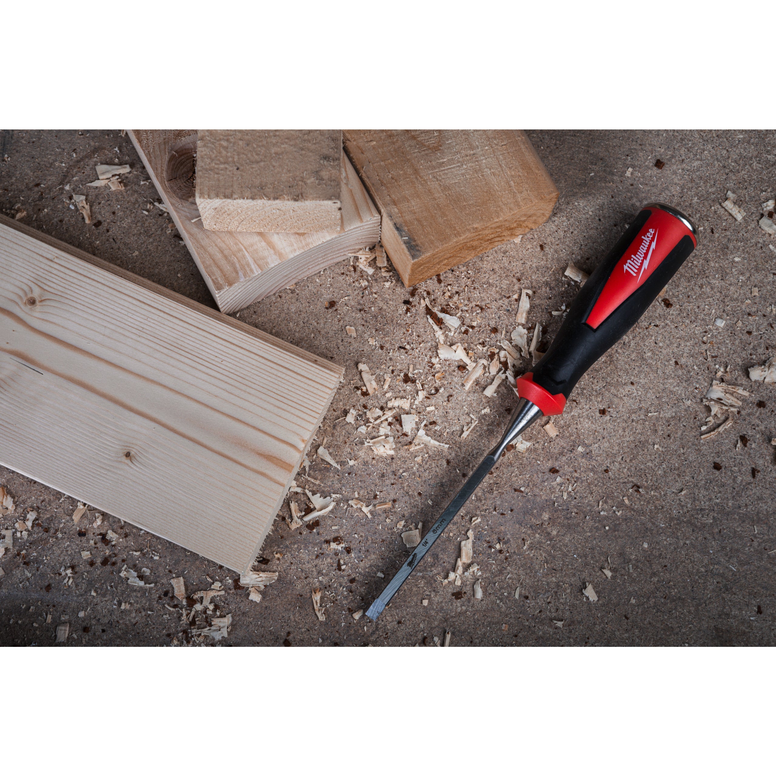 Daltă manuală cu margine teșită Milwaukee 1/4" Beveled Edge Chisel, cod 4932479892