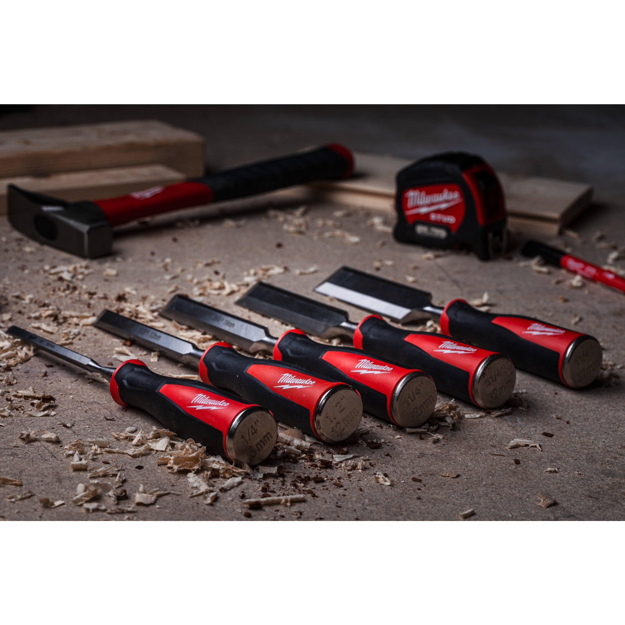 Daltă manuală cu margine teșită Milwaukee 1/2" Beveled Edge Chisel, cod 4932479893