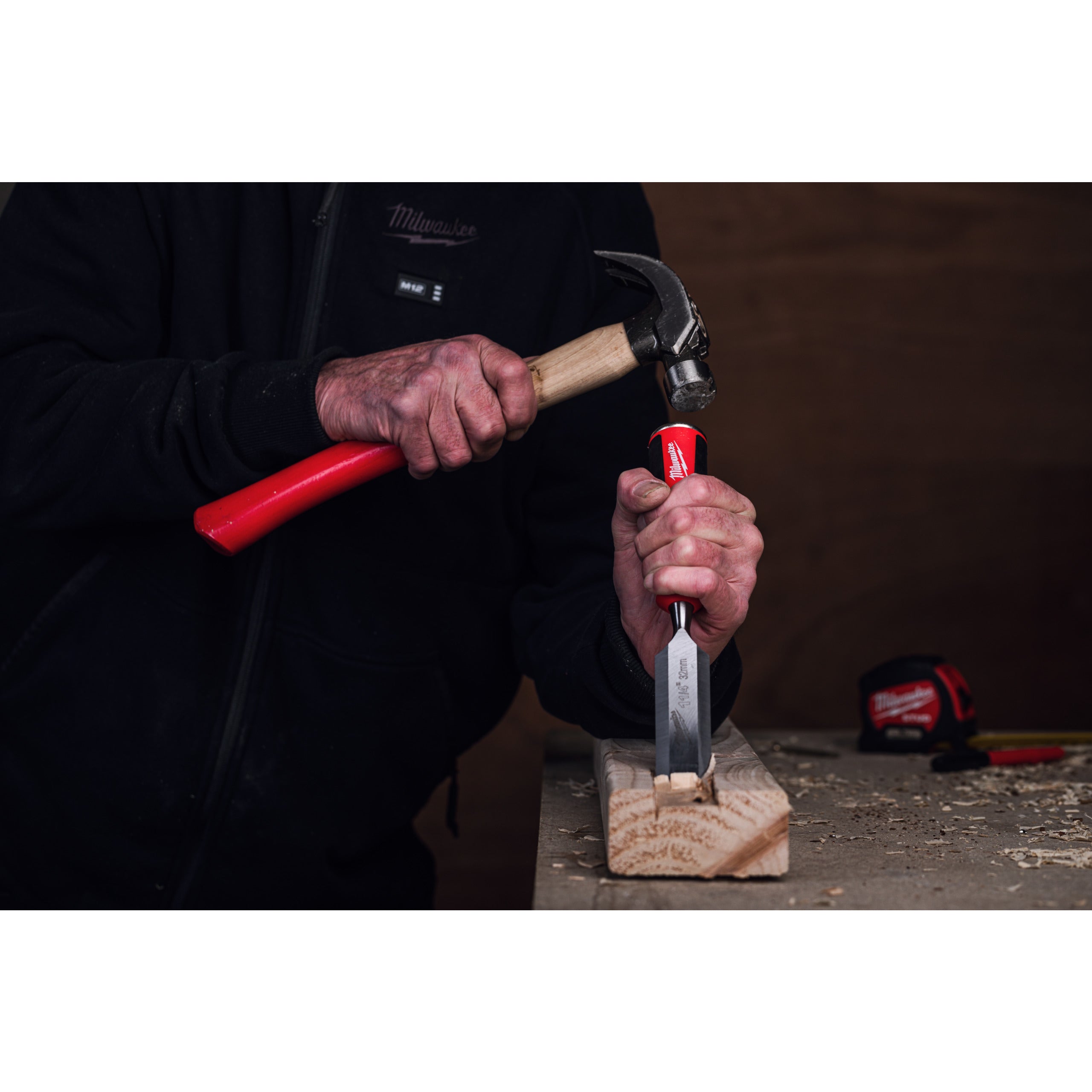 Daltă manuală cu margine teșită Milwaukee 1 1/4" Beveled Edge Chisel, cod 4932479896