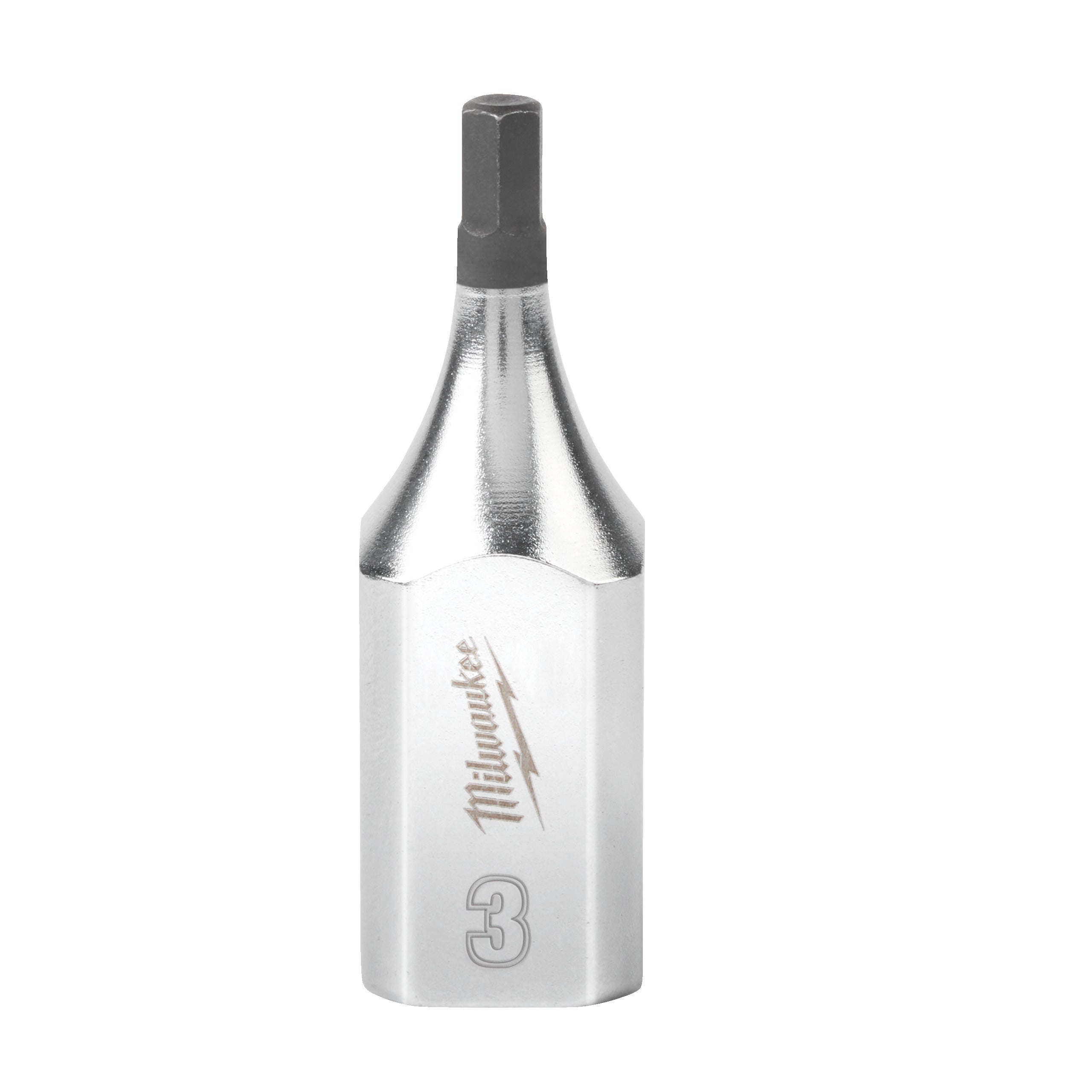 Cap cheie tubulară cu bit ⅜″ Hex Milwaukee 3/8" Drive 3 mm Hex Bit Socket, cod 4932480830