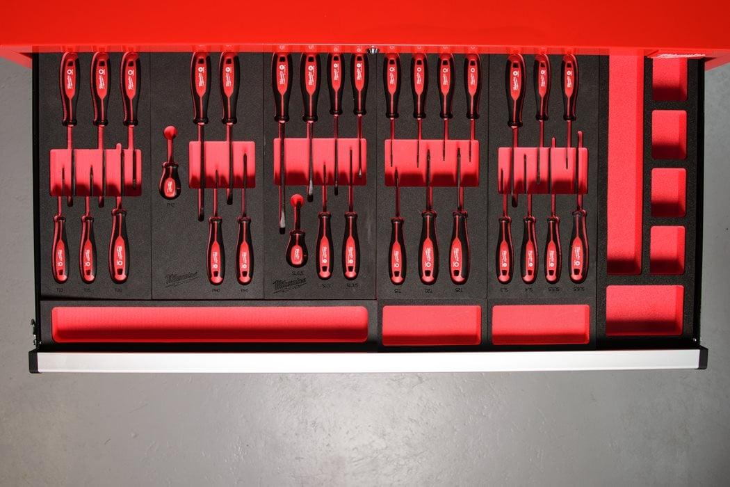 Inserție din spuma ,set 7 surubelnițe SL+PH, Milwaukee, cod 4932492394 - BIG STORE (Dynamic Tools SRL)