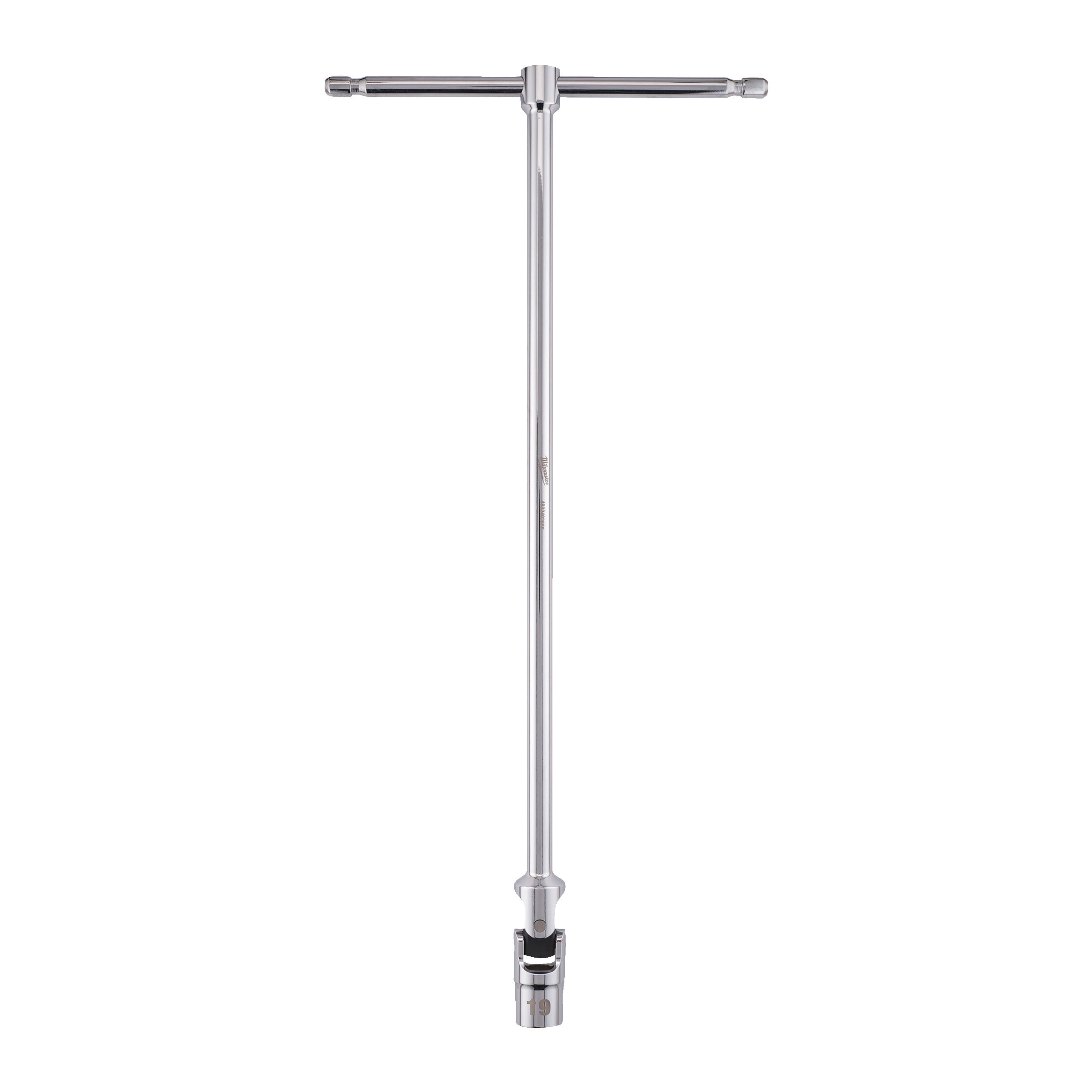Cheie cu mâner T și cap pivotant Hex Milwaukee T-bar handle with swivel socket Hex 19mm, cod 4932492688