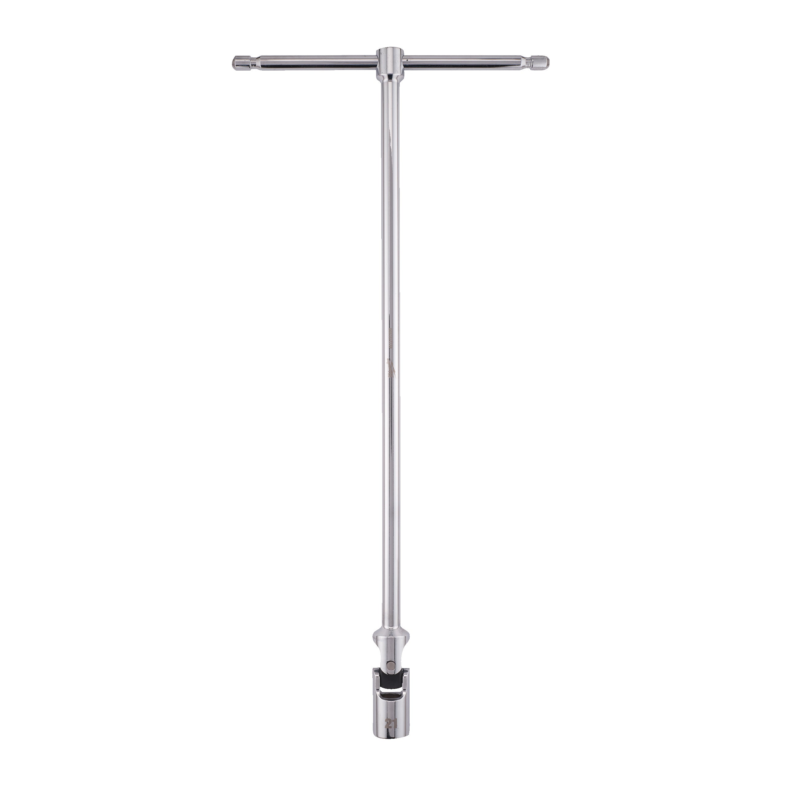 Cheie cu mâner T și cap pivotant Hex Milwaukee T-bar handle with swivel socket Hex 21mm, cod 4932492690