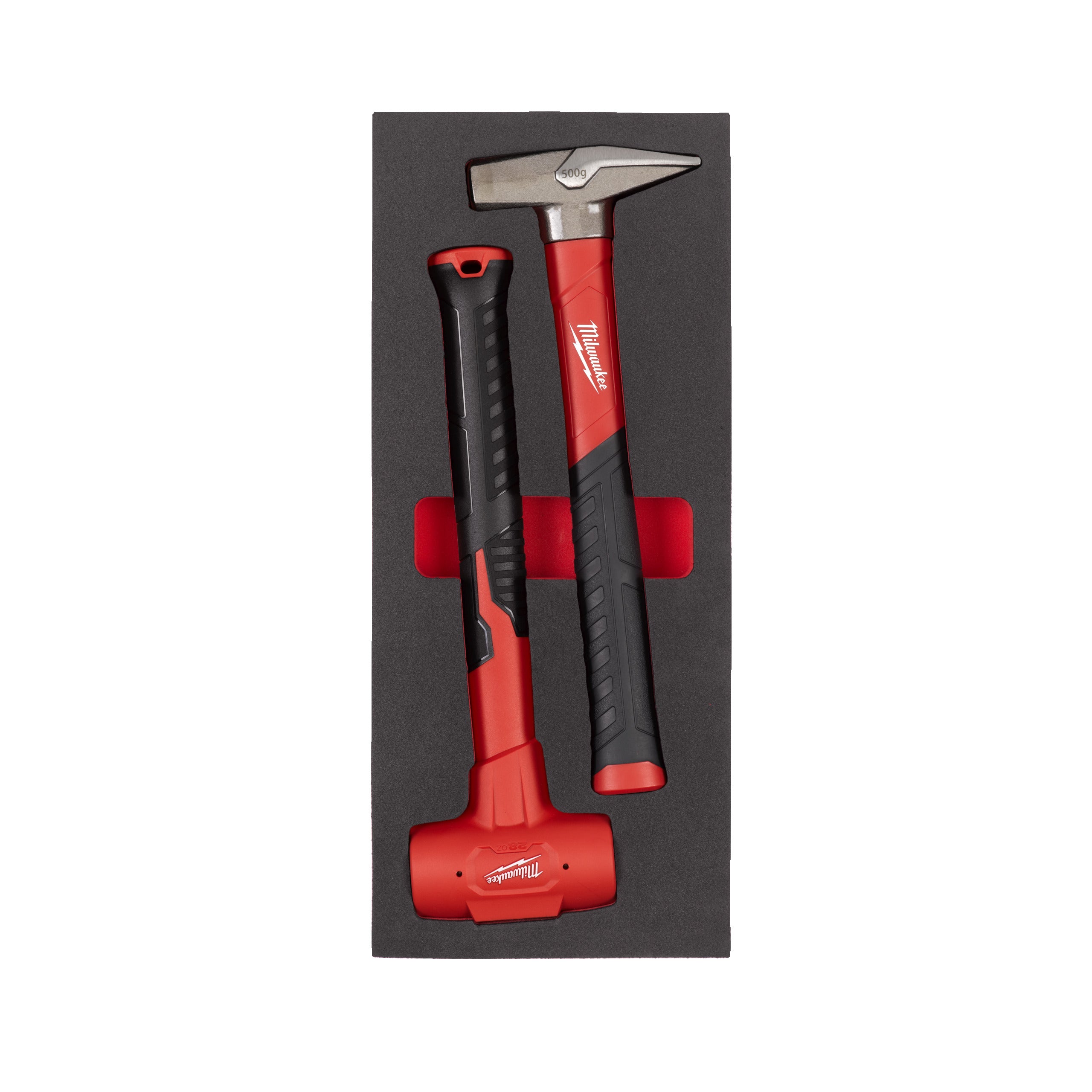 Inserție din spumă pentru dulap metalic TOOLGUARD™ ciocane Milwaukee Engineer and Dead Blow Hammer Set Foam Insert - 2 pcs, cod 4932493253