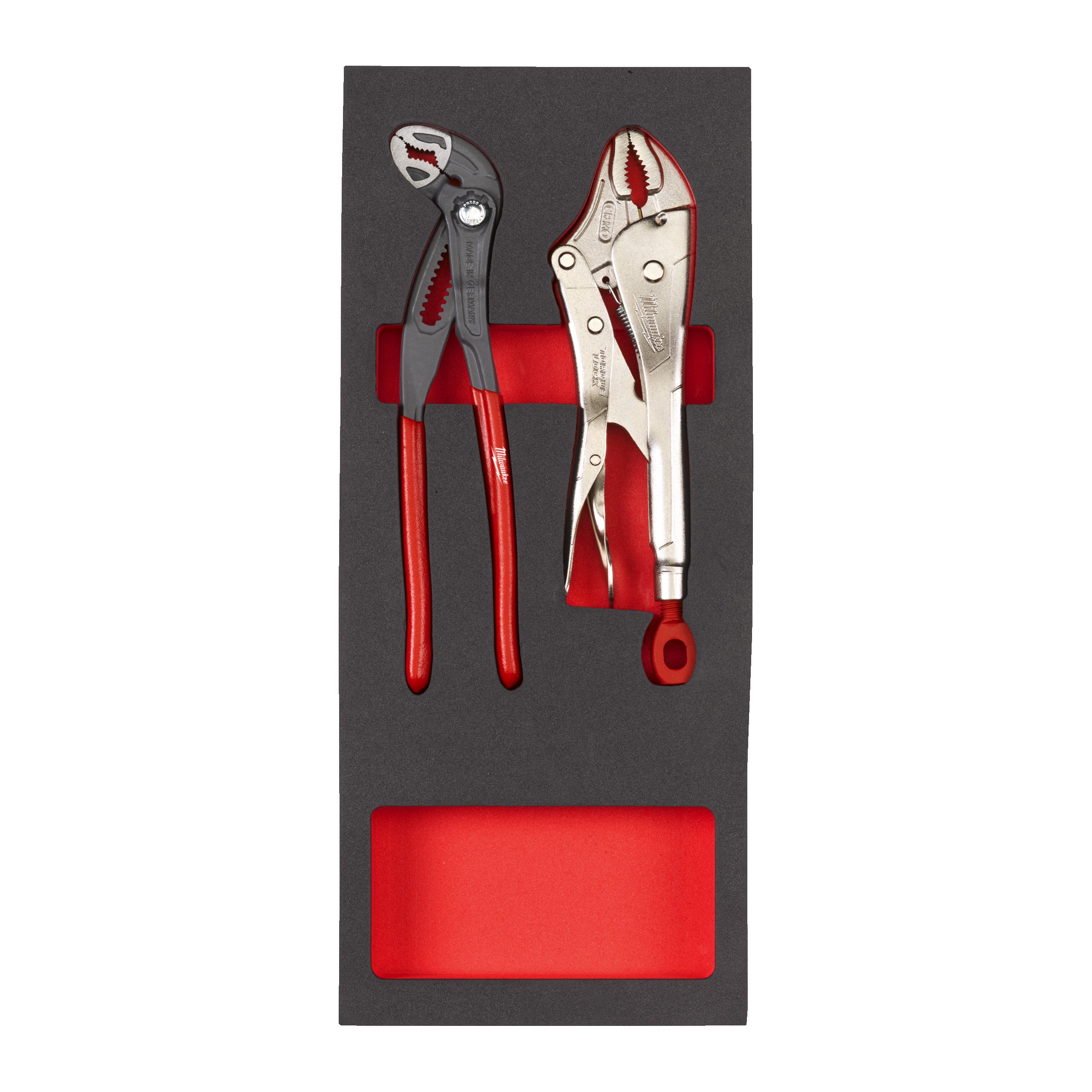 Inserție din spumă pentru dulap metalic TOOLGUARD™ clești Milwaukee Waterpump Pliers and Locking Pliers Set Foam Insert - 2 pcs, cod 4932493255