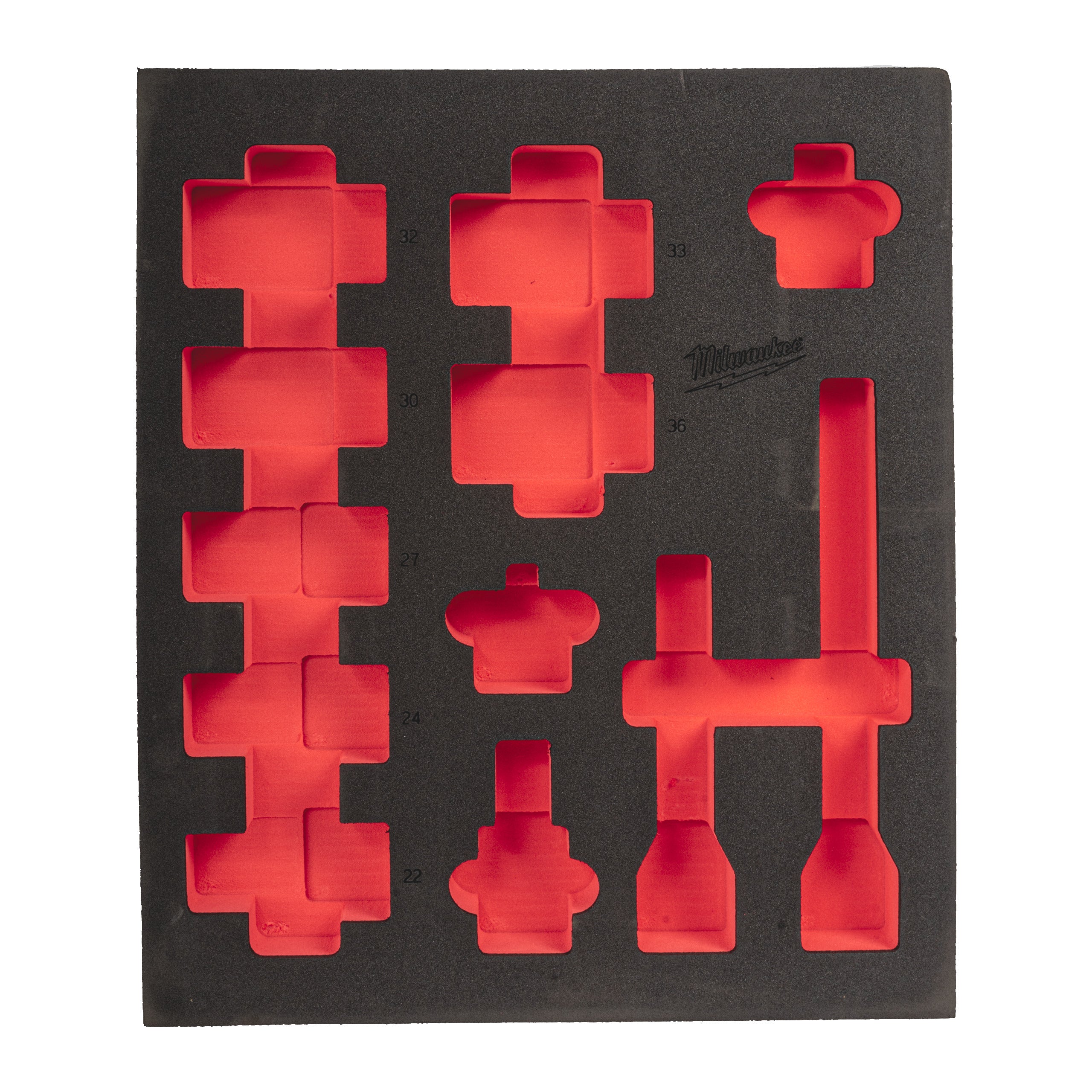 Cheie tubulară Shockwave Impact Inserție spumă ¾″ SHOCKWAVE™ IMPACT DUTY Milwaukee 3/4" Sockets deep foam set 1 (12 pc), cod 4932493398