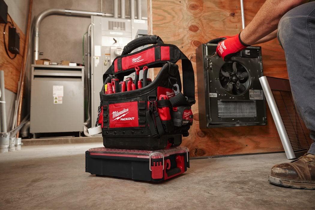Geantă de scule PRO TOTE Milwaukee PACKOUT™ 25cm, cod 4932493622 - BIG STORE (Dynamic Tools SRL)