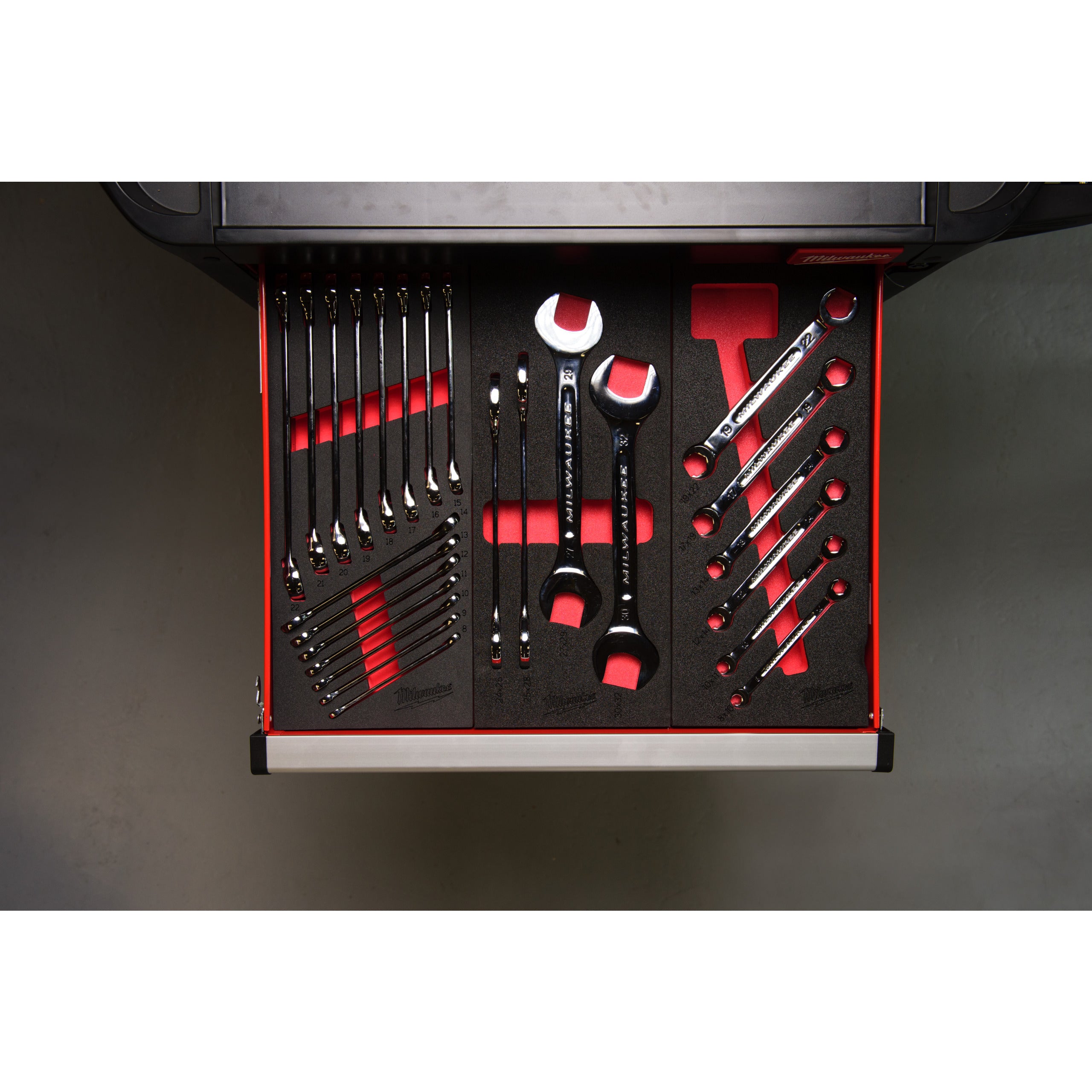 Inserție spumă chei combinate Milwaukee 6 pc Flare Nut Spanner Foam Insert Set, cod 4932493628