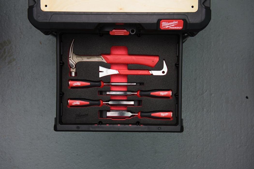 Inserție din spumă pentru PACKOUT Milwaukee cu 6 scule pentru dulgherie, cod 4932493641 - BIG STORE (Dynamic Tools SRL)