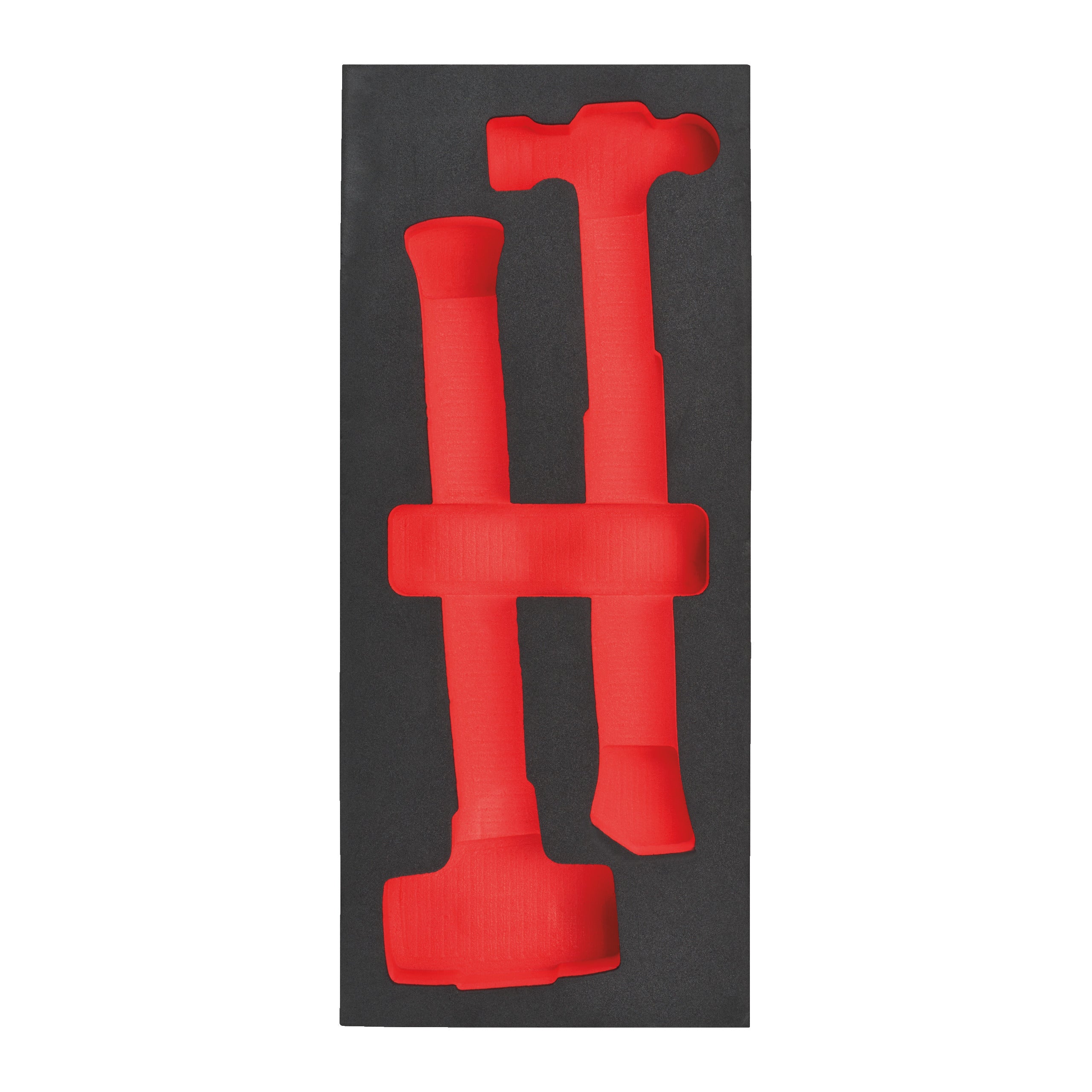 Inserție spumă goală pentru dulapul metalic Milwaukee Empty 2 pc BallPeen & Dead blow hammer Foam set, cod 4932493683