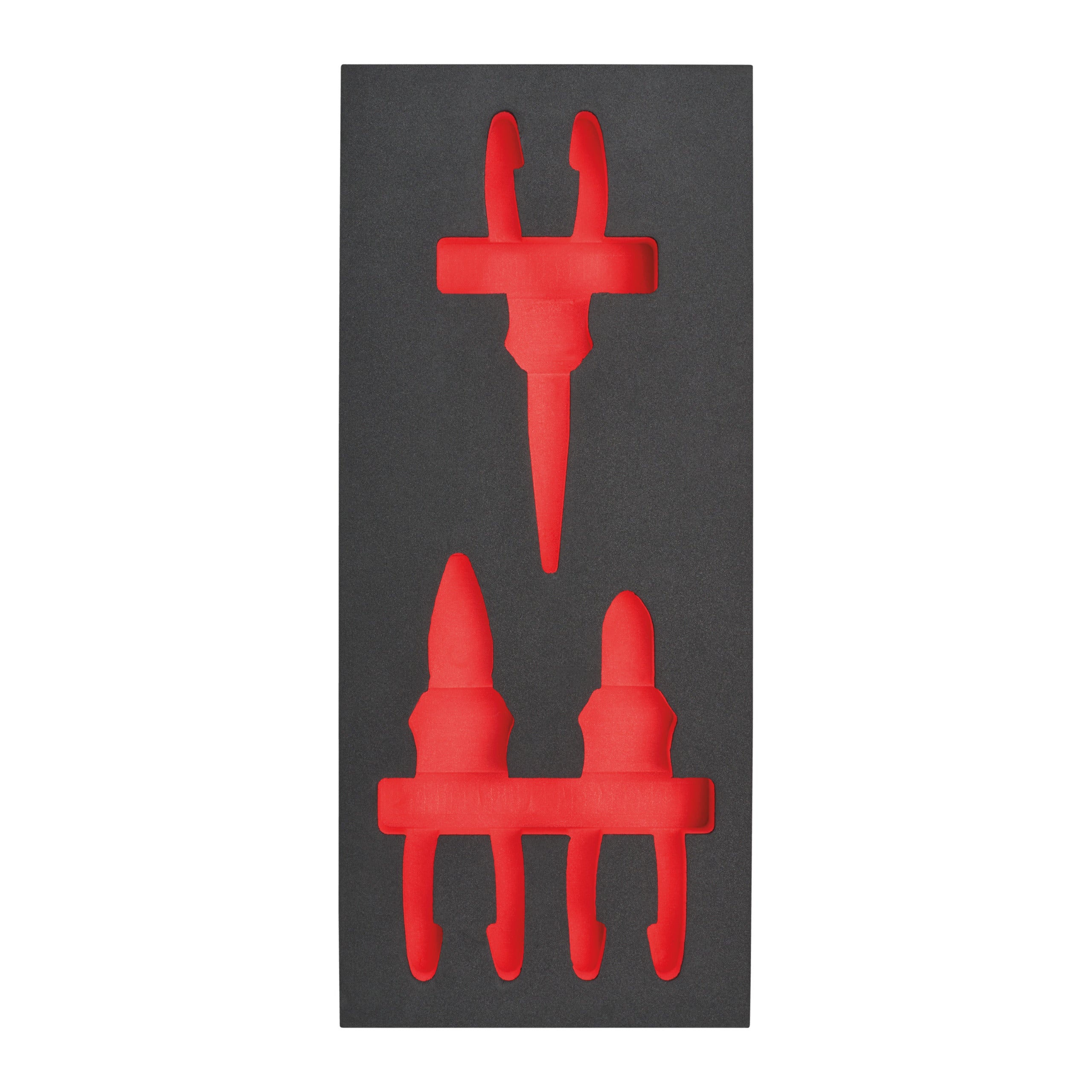 Inserție spumă goală pentru dulapul metalic Milwaukee Empty 3 pc Pliers Set Foam Insert, cod 4932493685