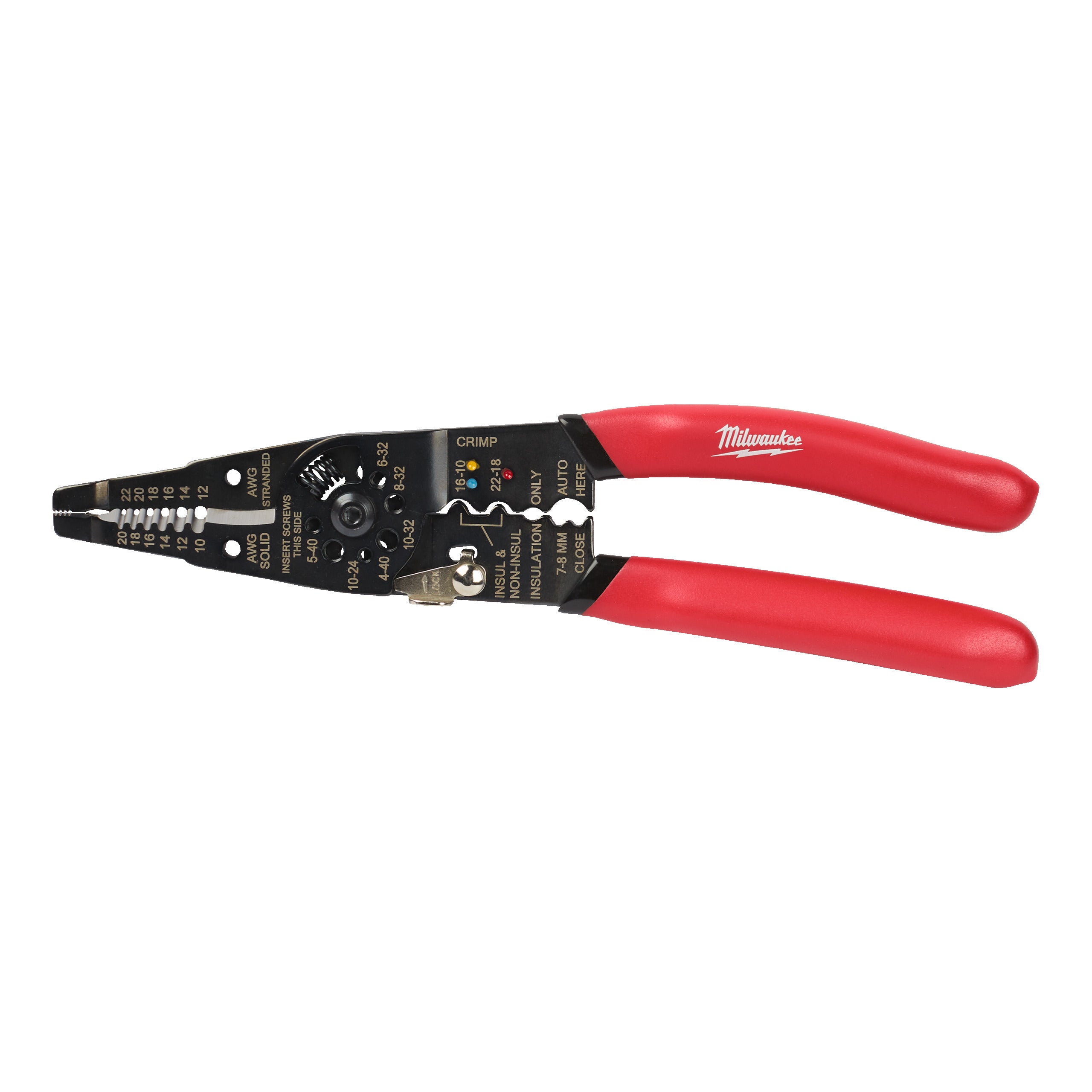 Clește multifuncțional de dezizolare și sertizare Milwaukee Multi-Purpose Wire Stripper with Crimper, cod 4932493816