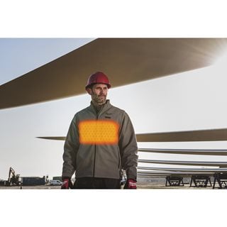 Jachetă încălzită Milwaukee M12 HJ6-0, HEXON HEAT TECHNOLOGY™, negru și gri