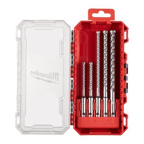 Set 5 burghie SDS-Plus MX4 Milwaukee, 4 tăișuri, cod 4932498297 - BIG STORE (Dynamic Tools SRL)