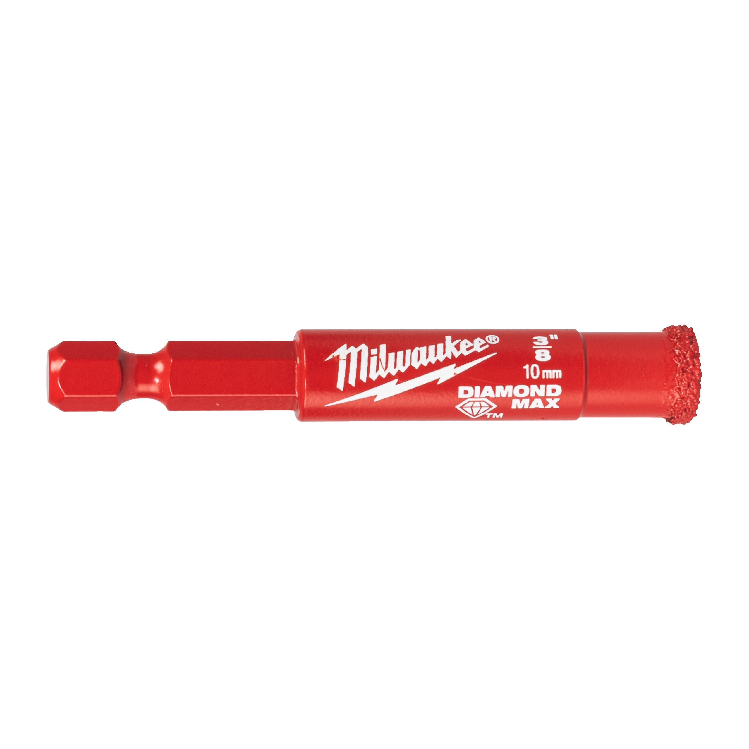Carotă diamantată Burghie DIAMOND MAX™ ¼″ pentru găurire umedă Milwaukee 10 mm ¼" Hex, cod 4932498344