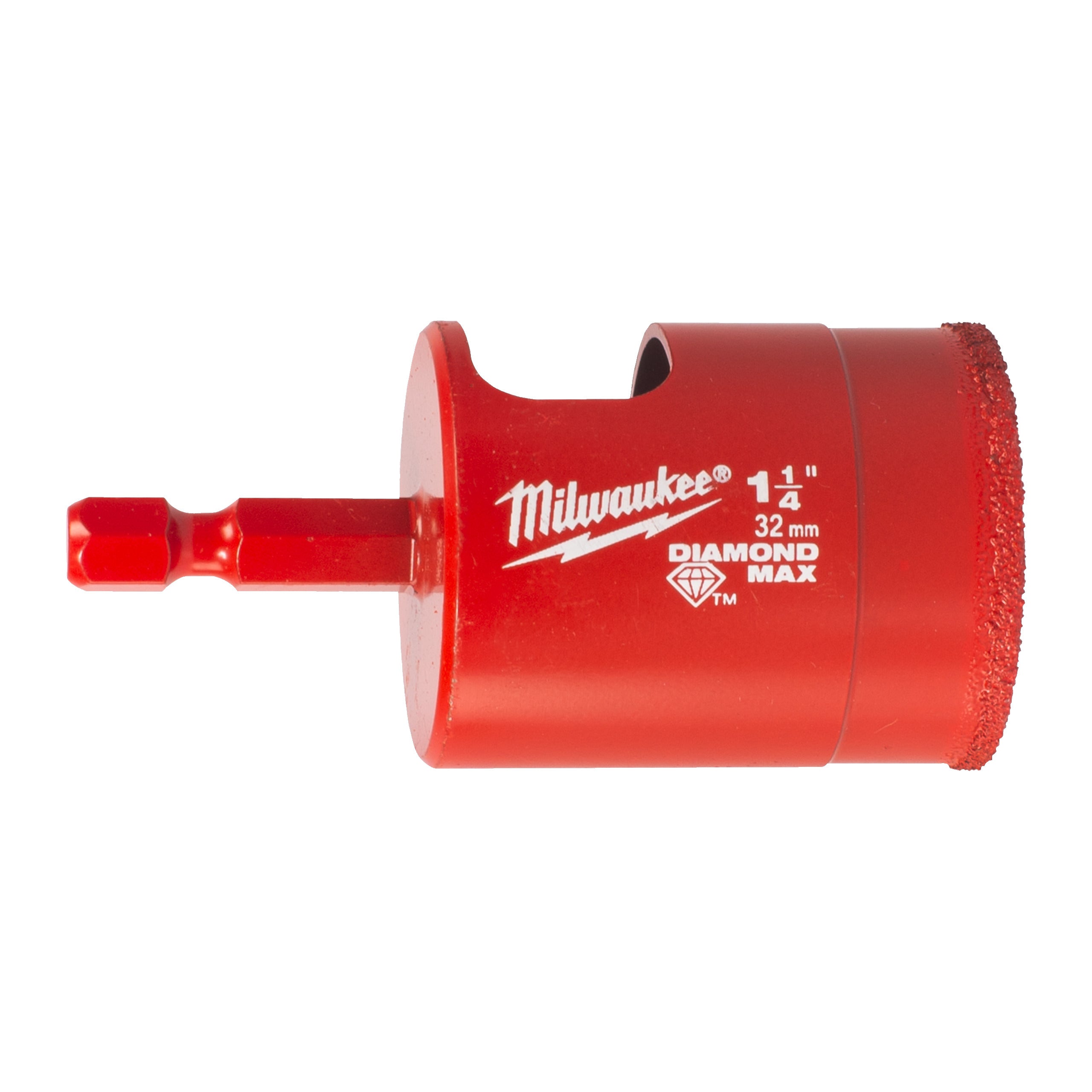 Carotă diamantată Burghie DIAMOND MAX™ ¼″ pentru găurire umedă Milwaukee 32 mm ¼" Hex, cod 4932498352