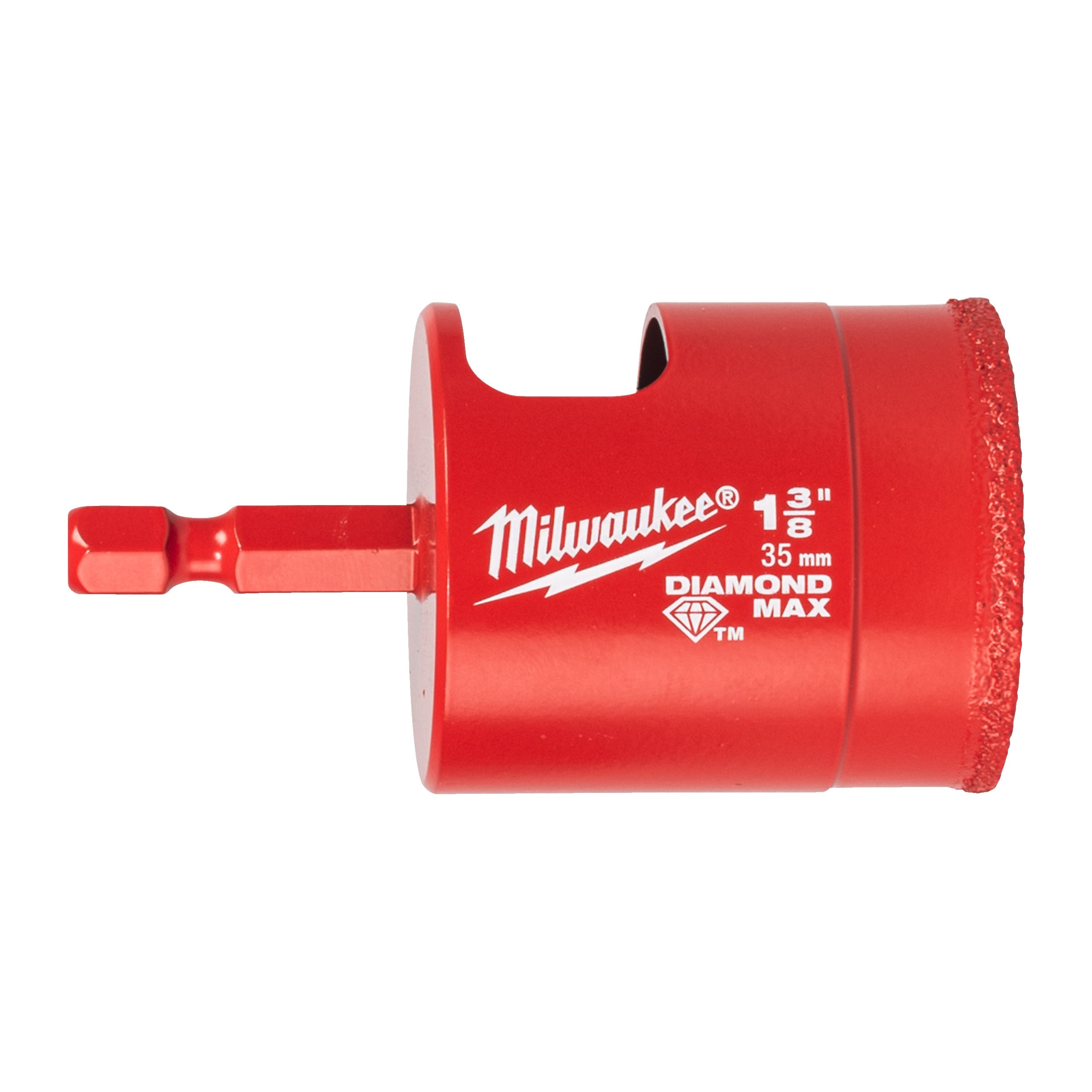 Carotă diamantată Burghie DIAMOND MAX™ ¼″ pentru găurire umedă Milwaukee 35 mm ¼" Hex, cod 4932498353