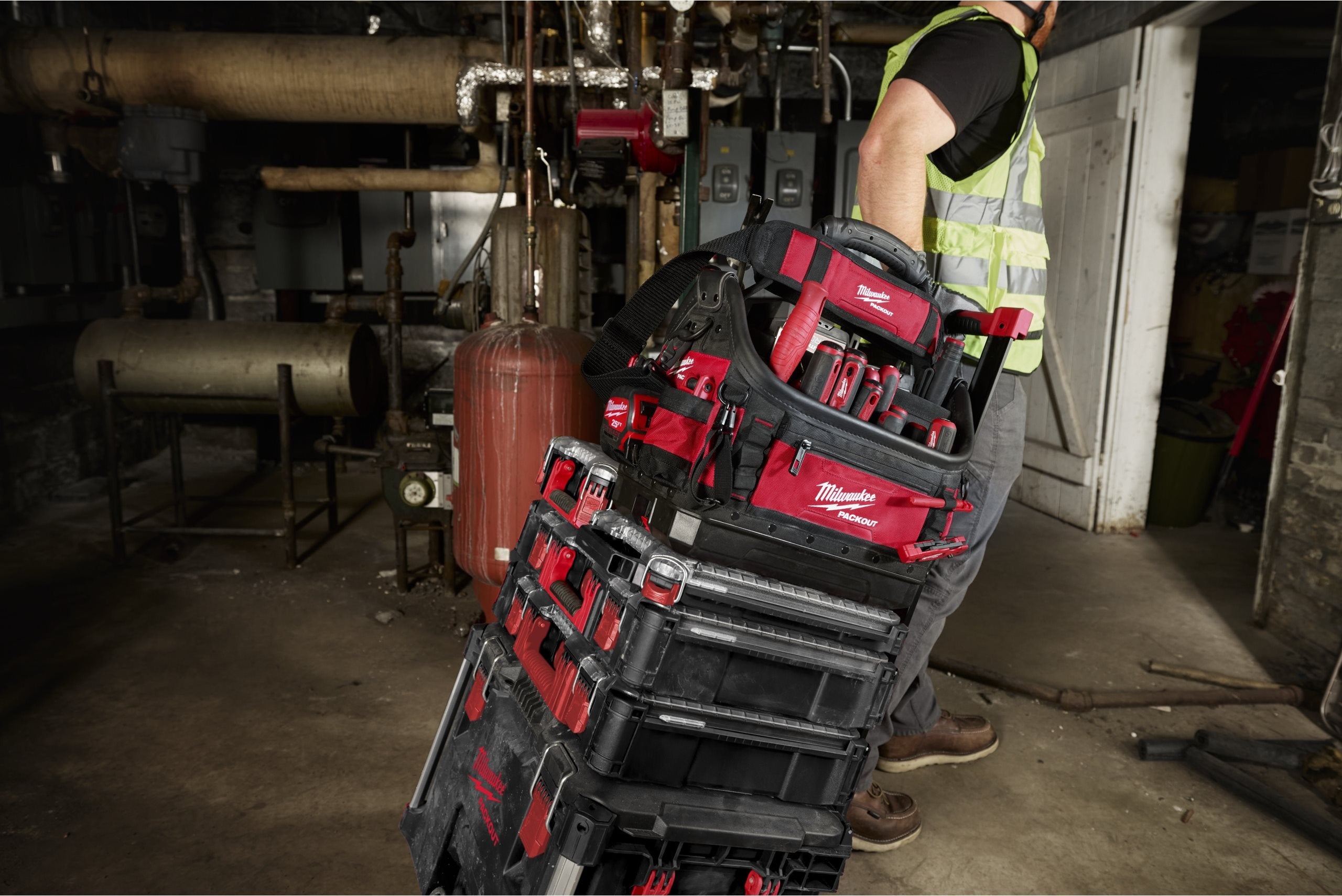 Geantă de scule PRO TOTE Milwaukee PACKOUT™ 38cm, cod 4932498634