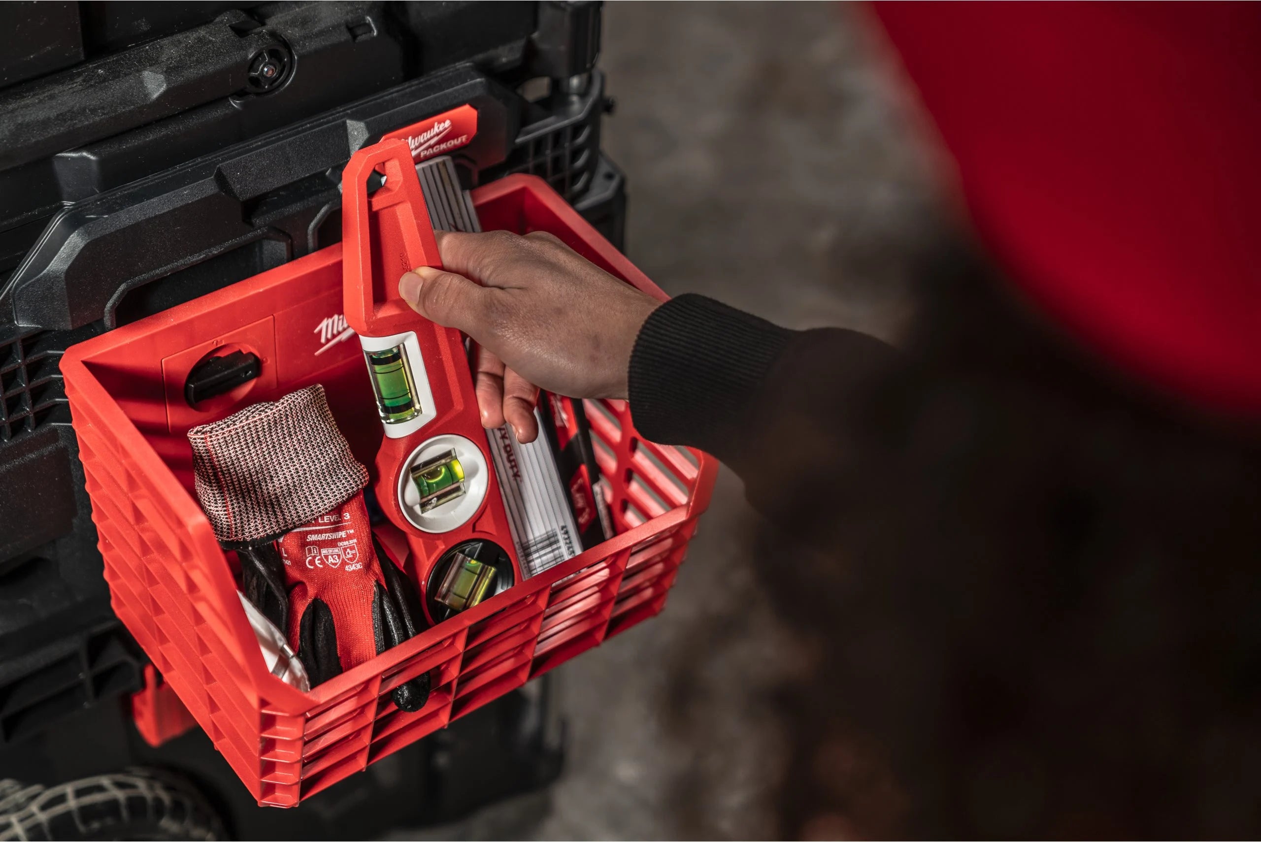 Suport lateral de fixare Milwaukee PACKOUT™, cod 4932498648