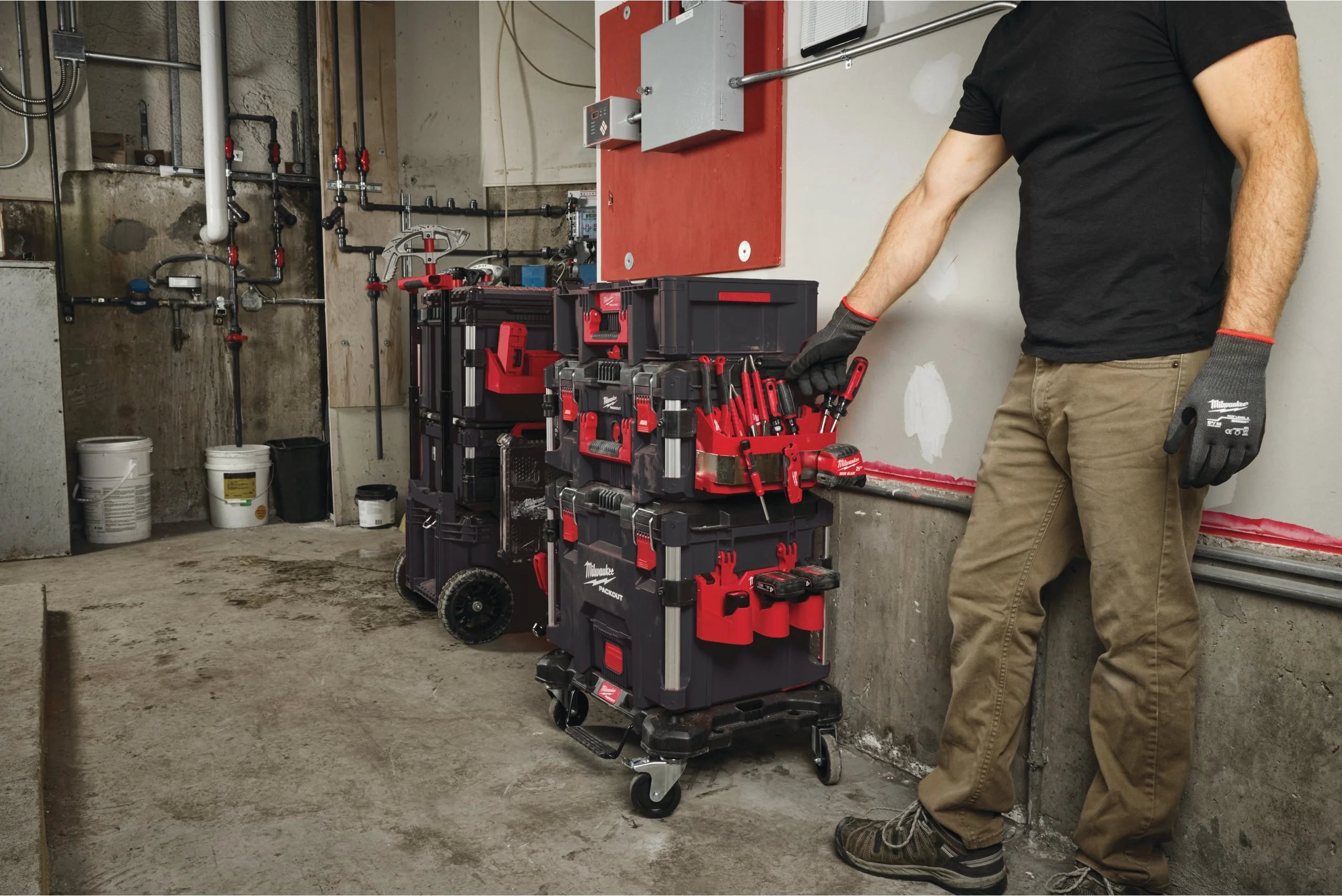 Suport lateral pentru articole lungi Milwaukee PACKOUT™, cod 4932498649