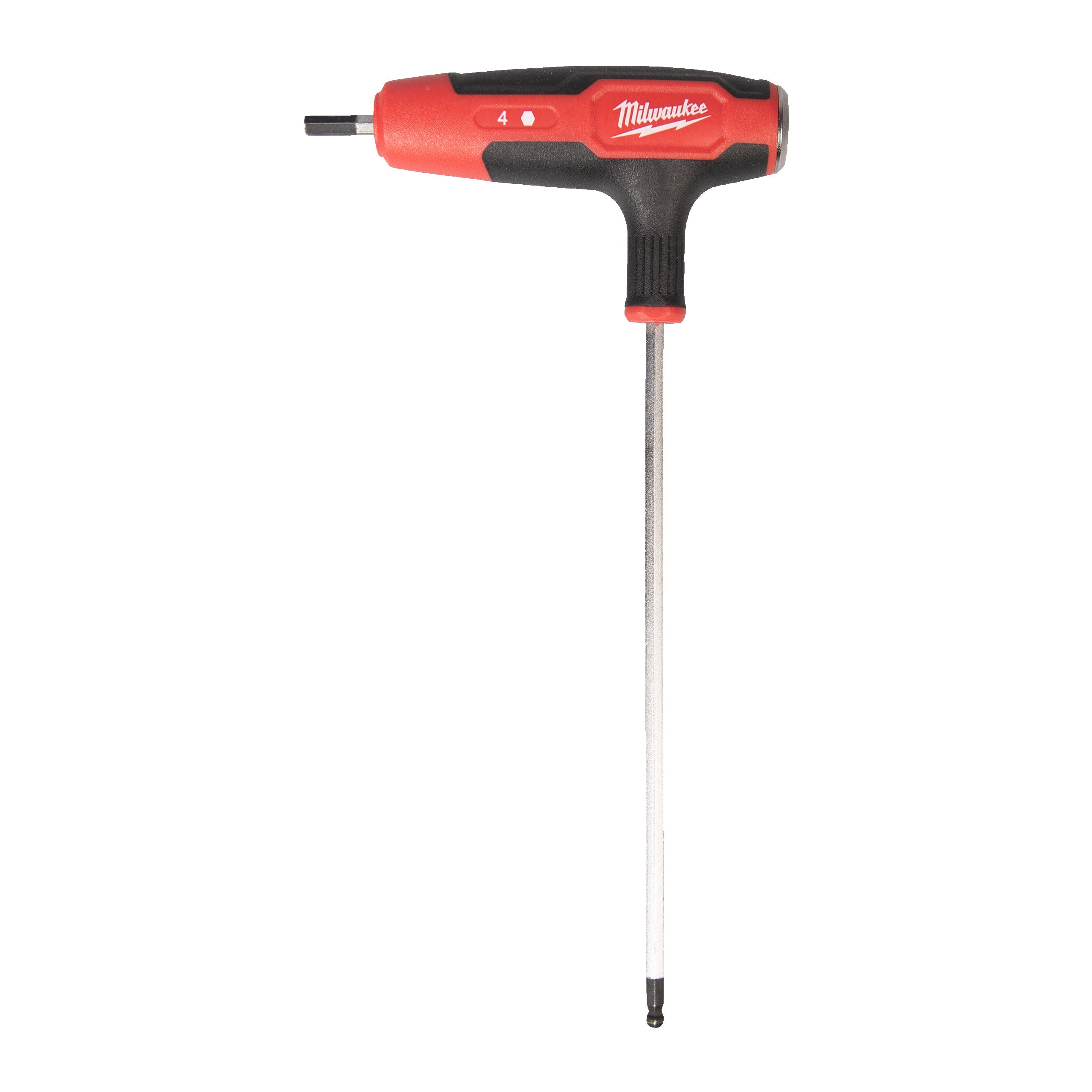 Set chei Hex și Torx Cheie cu mâner în T, Hex Milwaukee 4mm Hex Key Wrench with Comfort Grip, cod 4932498682