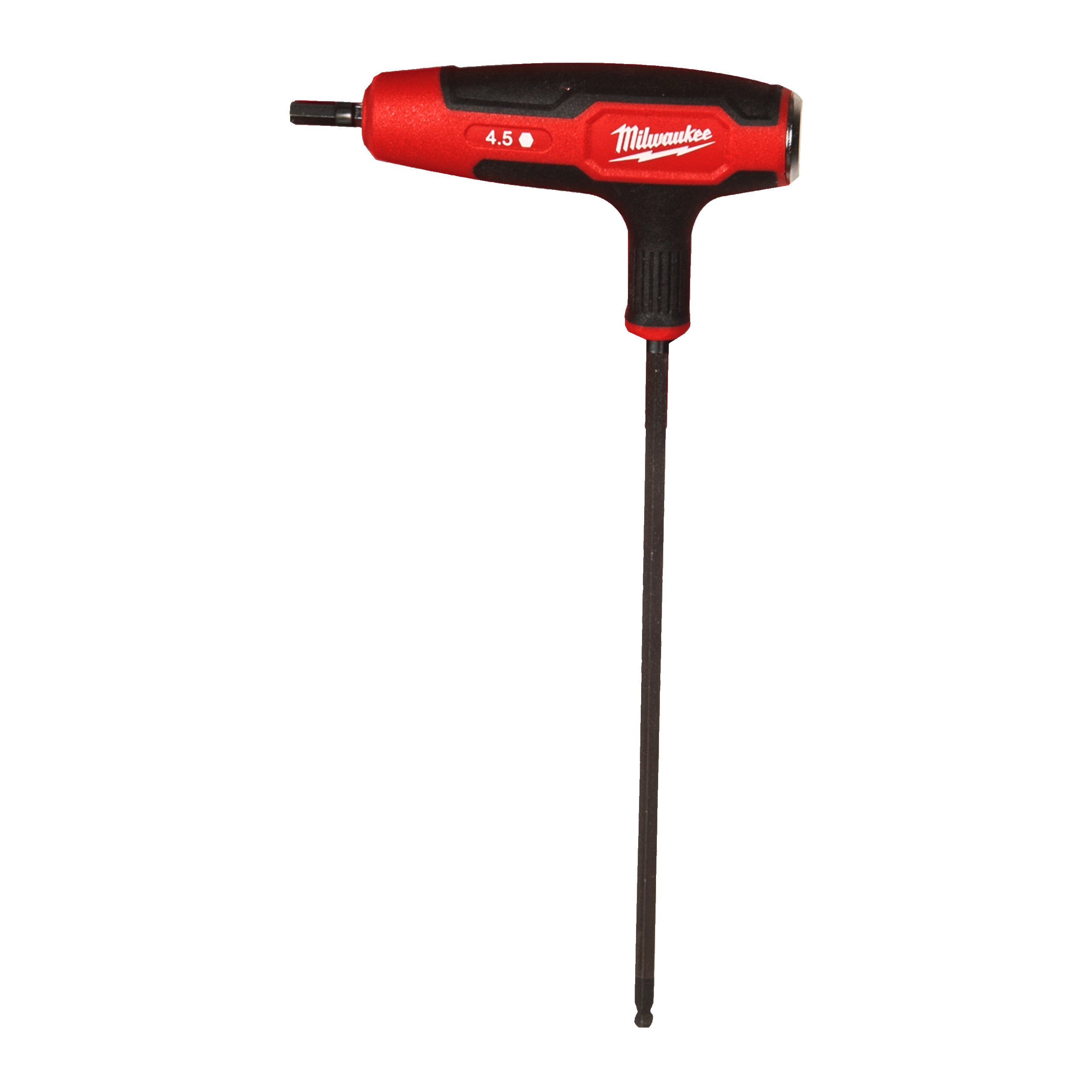 Set chei Hex și Torx Cheie cu mâner în T, Hex Milwaukee 4.5mm Hex Key Wrench with Comfort Grip, cod 4932498683