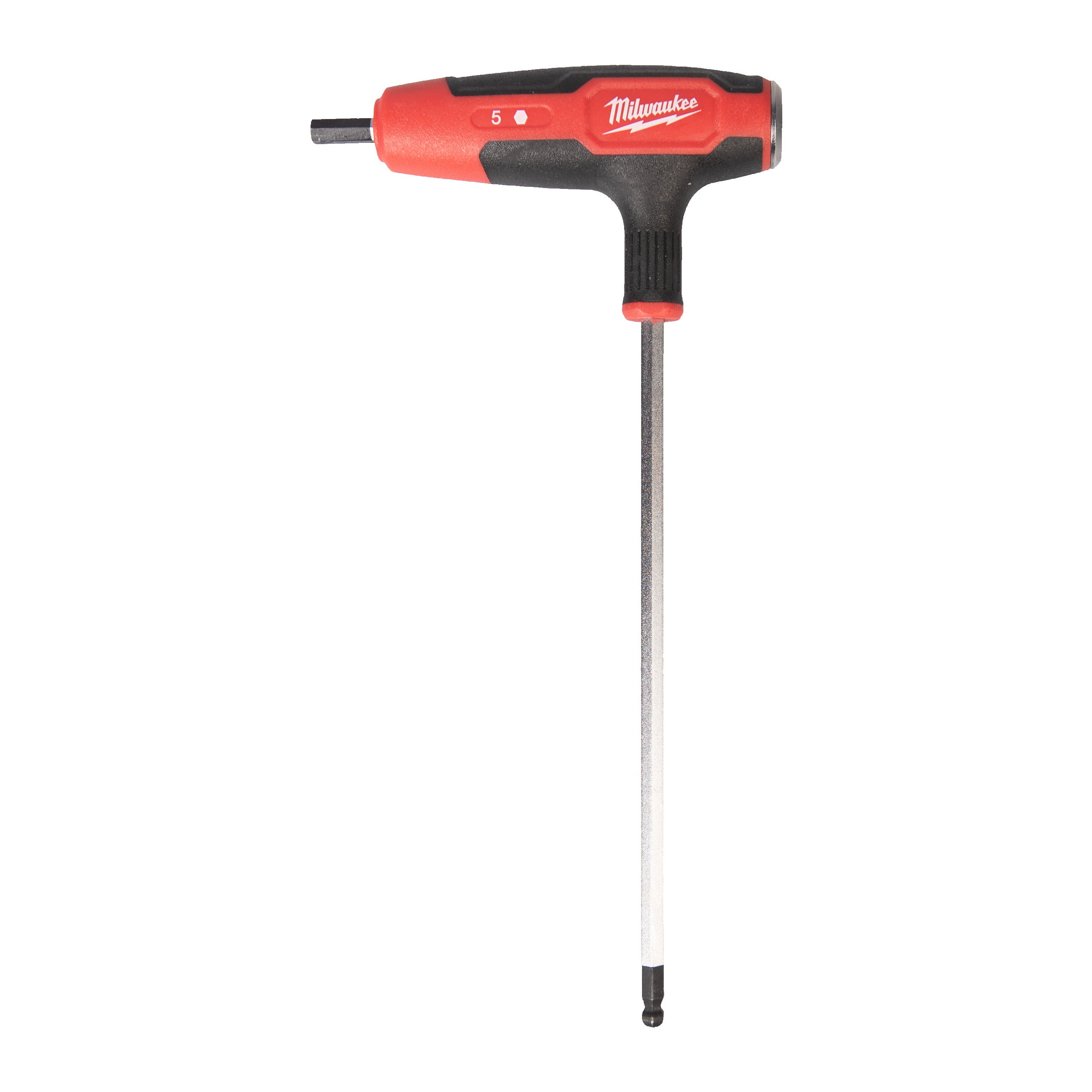 Set chei Hex și Torx Cheie cu mâner în T, Hex Milwaukee 5mm Hex Key Wrench with Comfort Grip, cod 4932498684